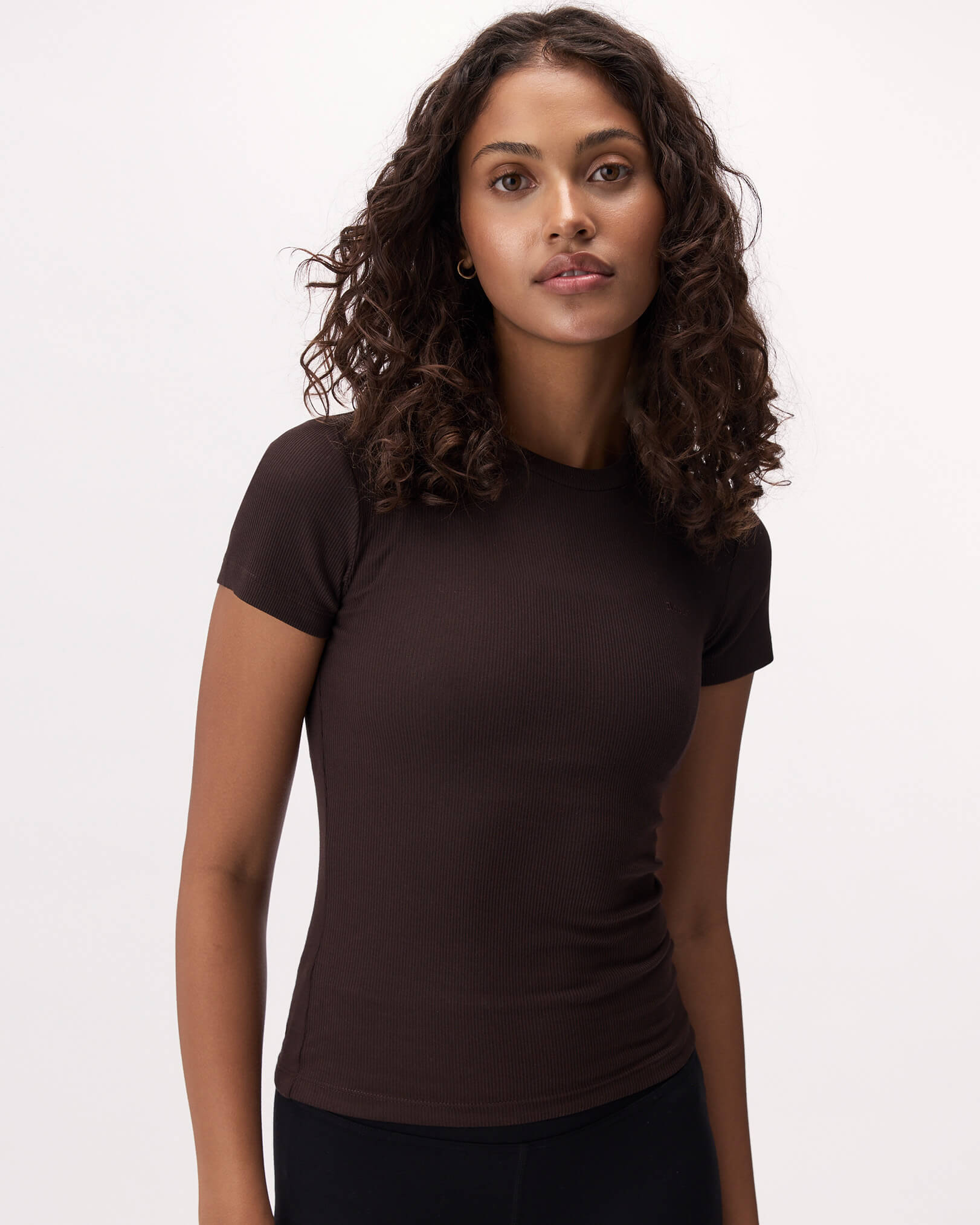 Roam Rib Fitted Short Sleeve Top