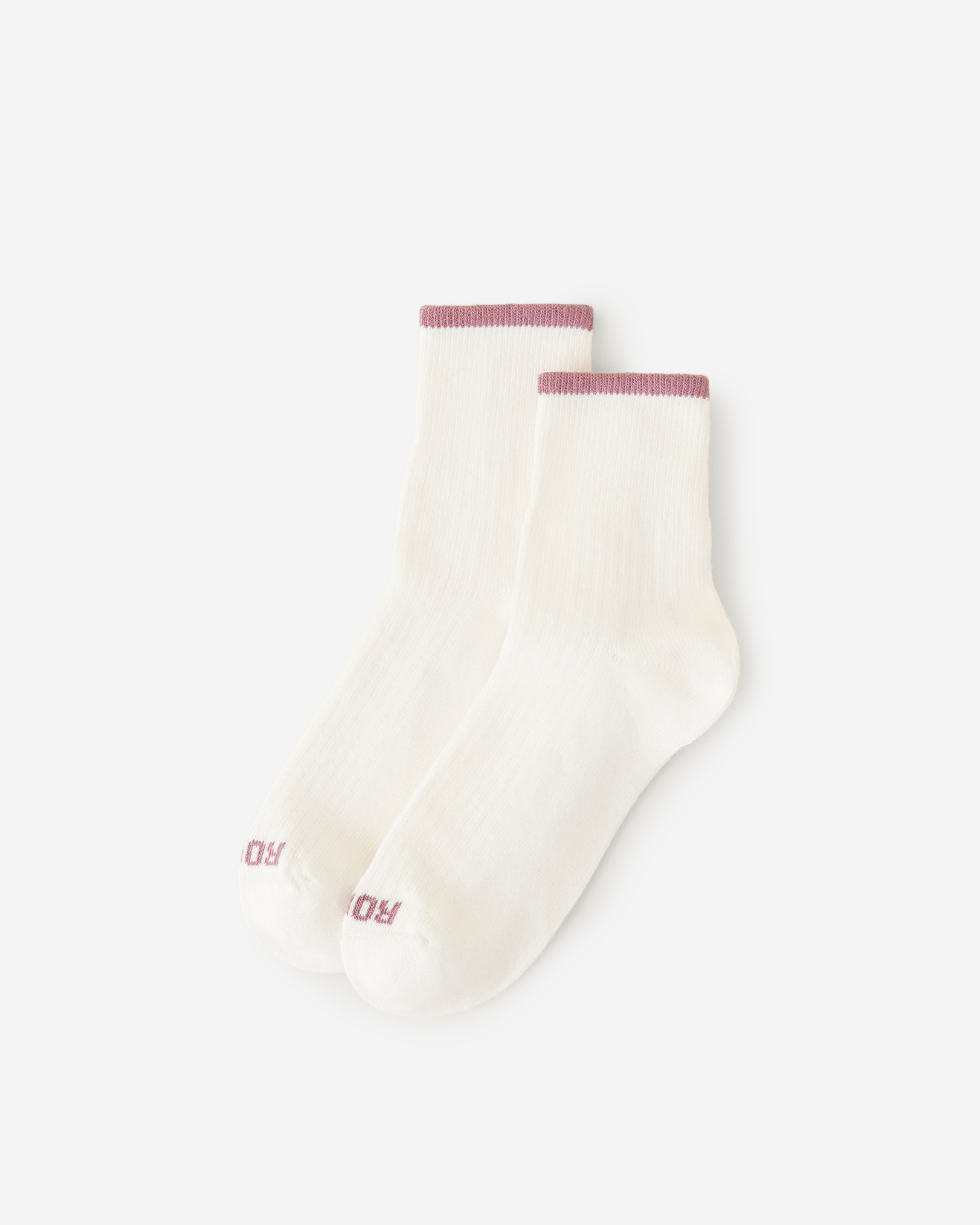 Roots Women's Cotton Ankle Sock in Vanilla Ice