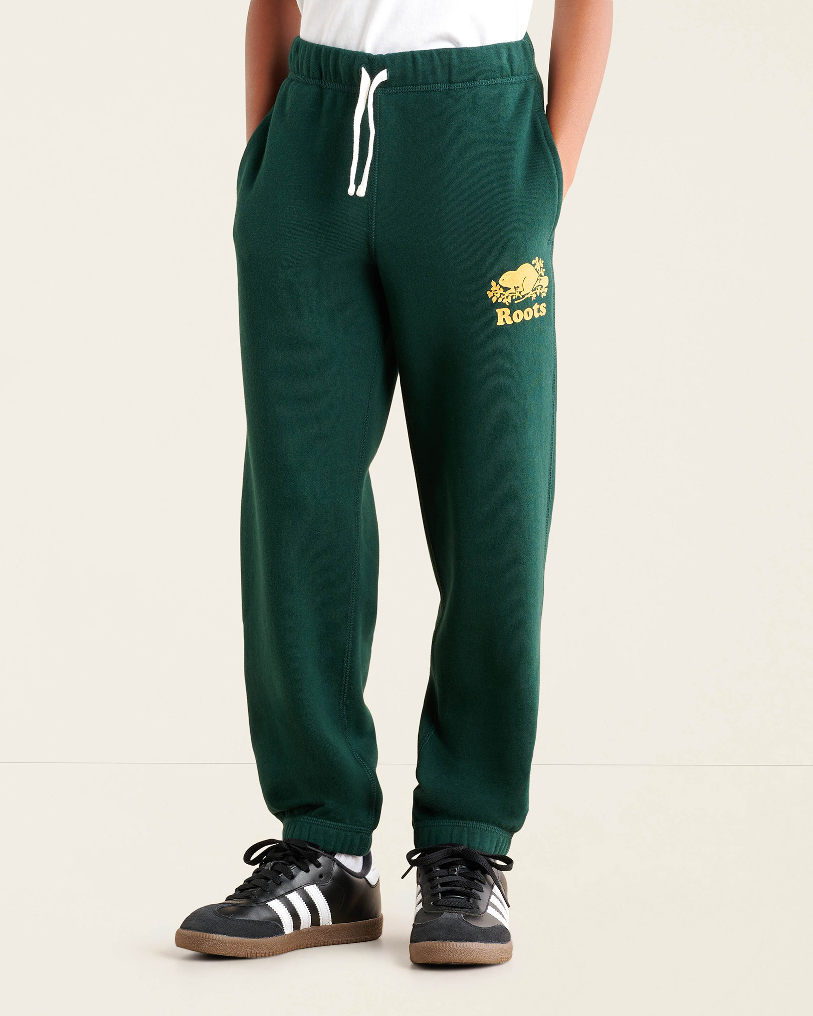 Roots Kids 50th Cooper Sweatpant in Varsity Green