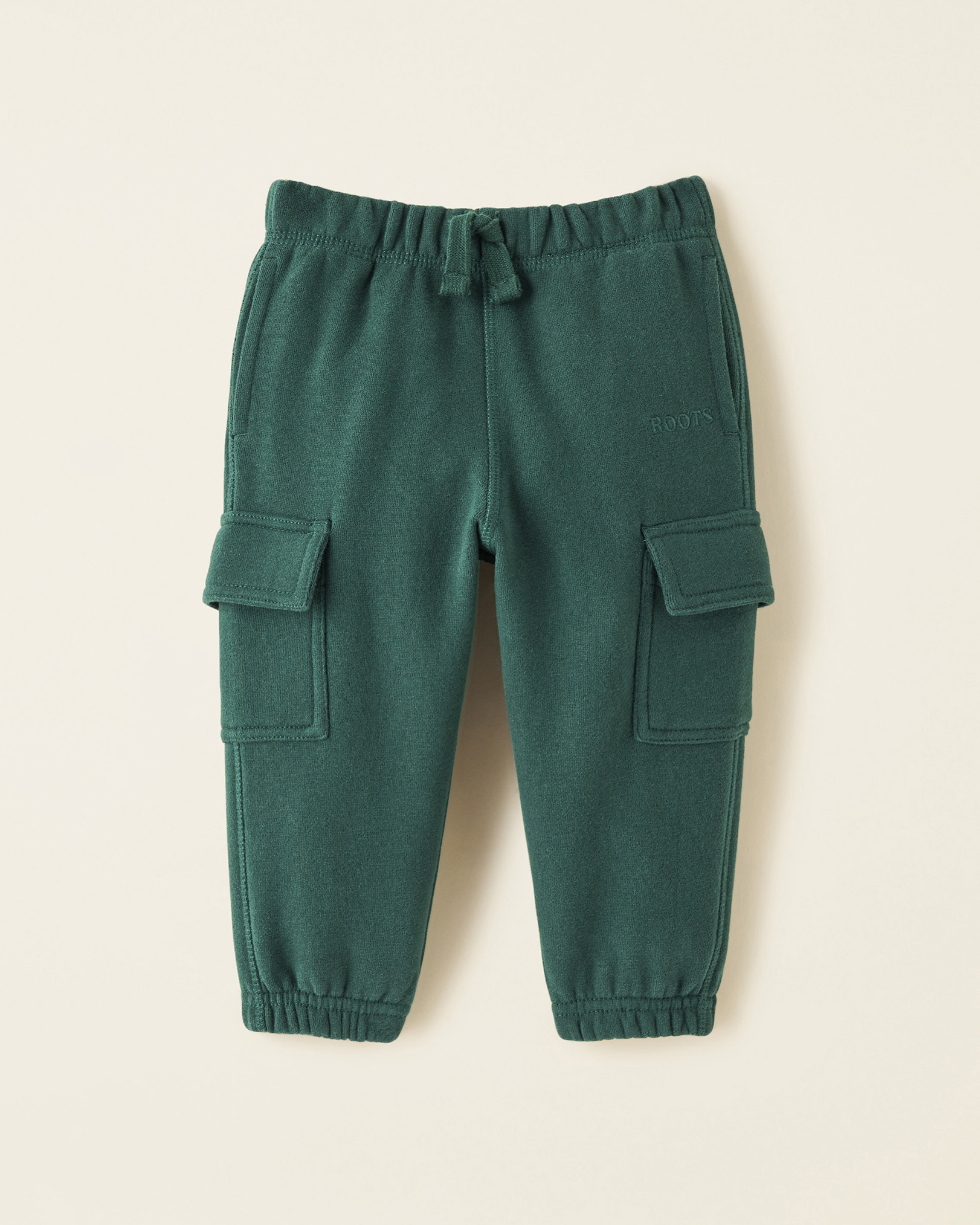 Roots Baby One Cargo Sweatpant in Green Shadow