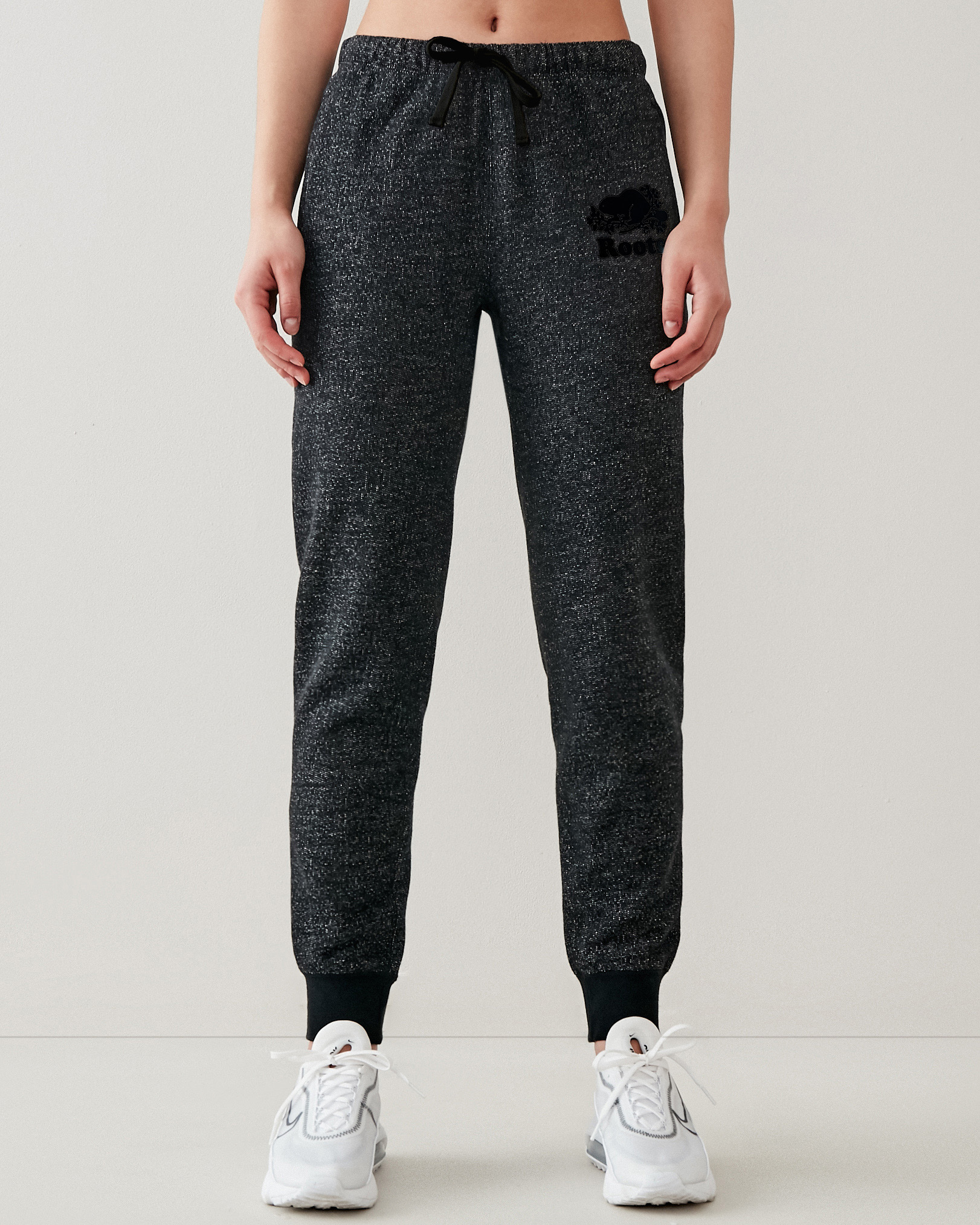 Roots Original Slim Cuff Sweatpant in Black Pepper