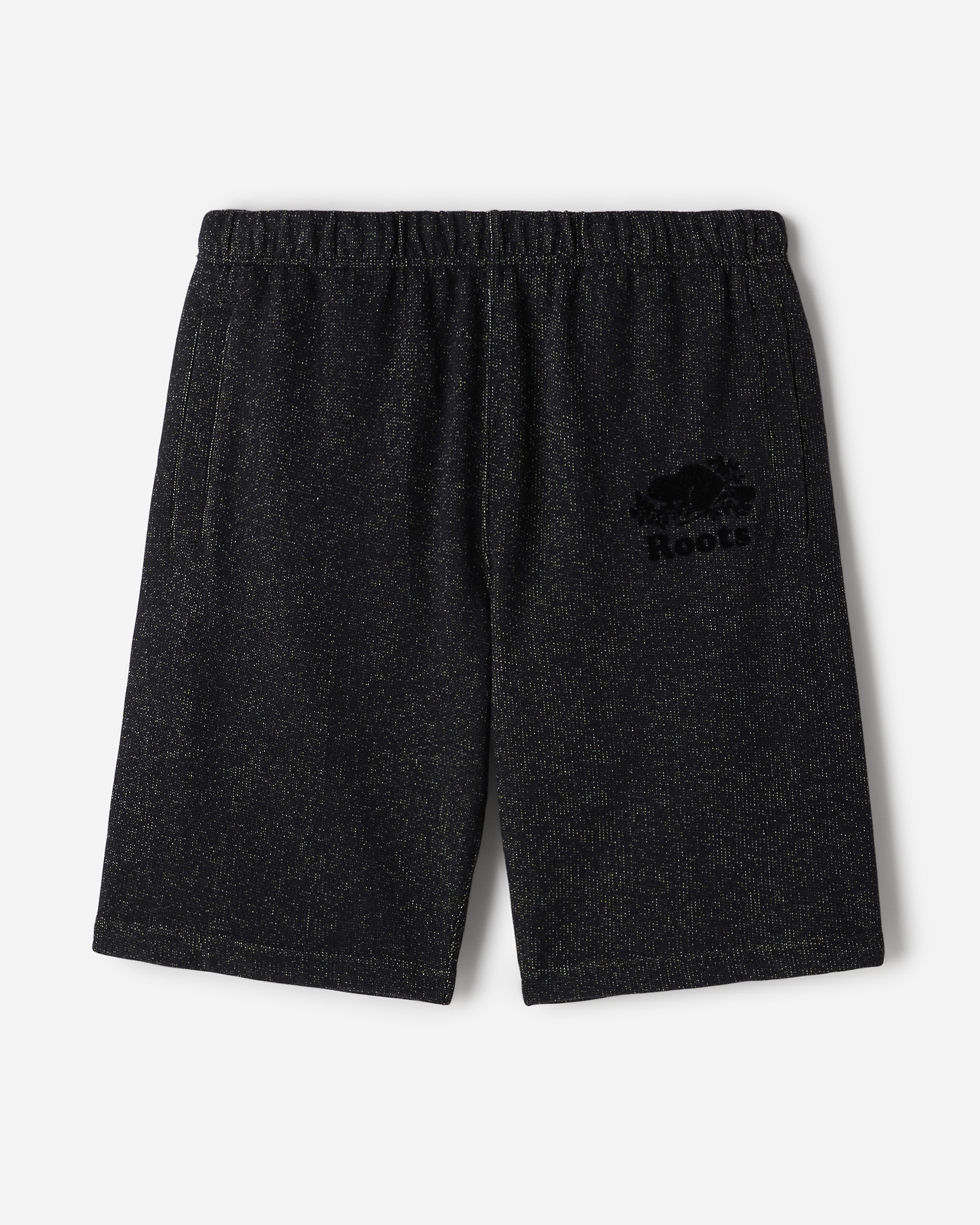 Roots Organic Original Sweatshort 10.5 Inch in Black Pepper
