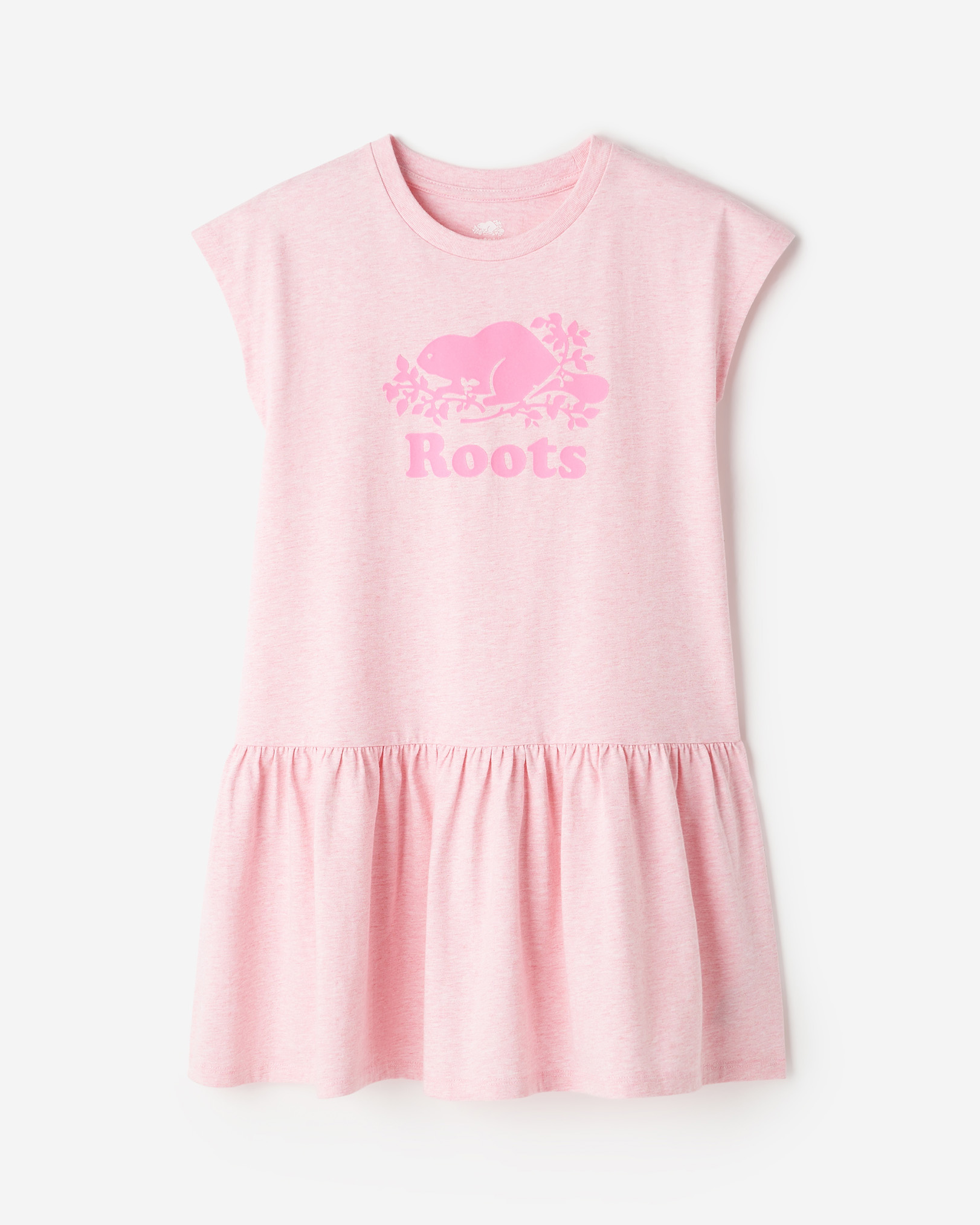 Roots Girl's Cooper Dress in Cotton Candy Pepper