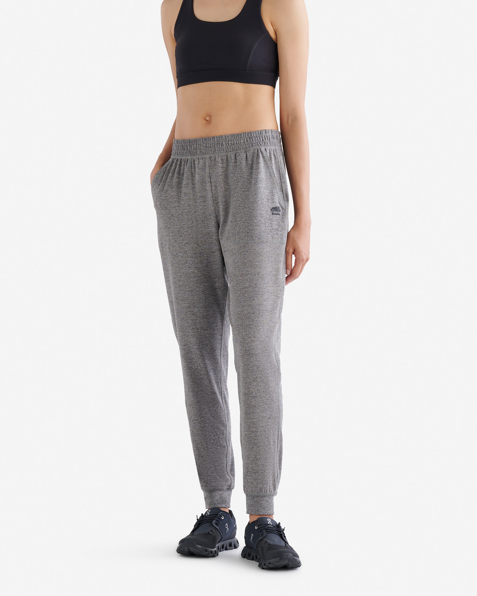 Roots Renew Jogger Pants in Salt/Pepper