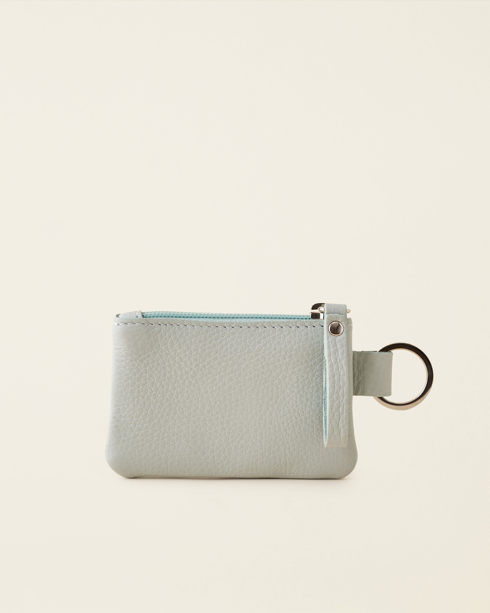 Roots Top Zip Pouch Cloud in Pale Aqua