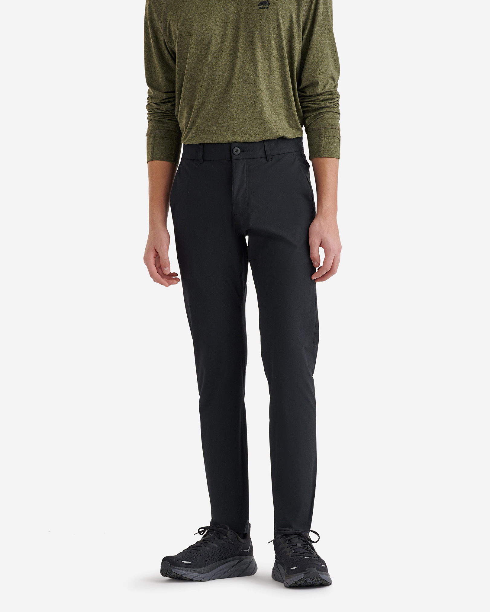 Roots Park Tech Pant 32 Inch Inseam in Black