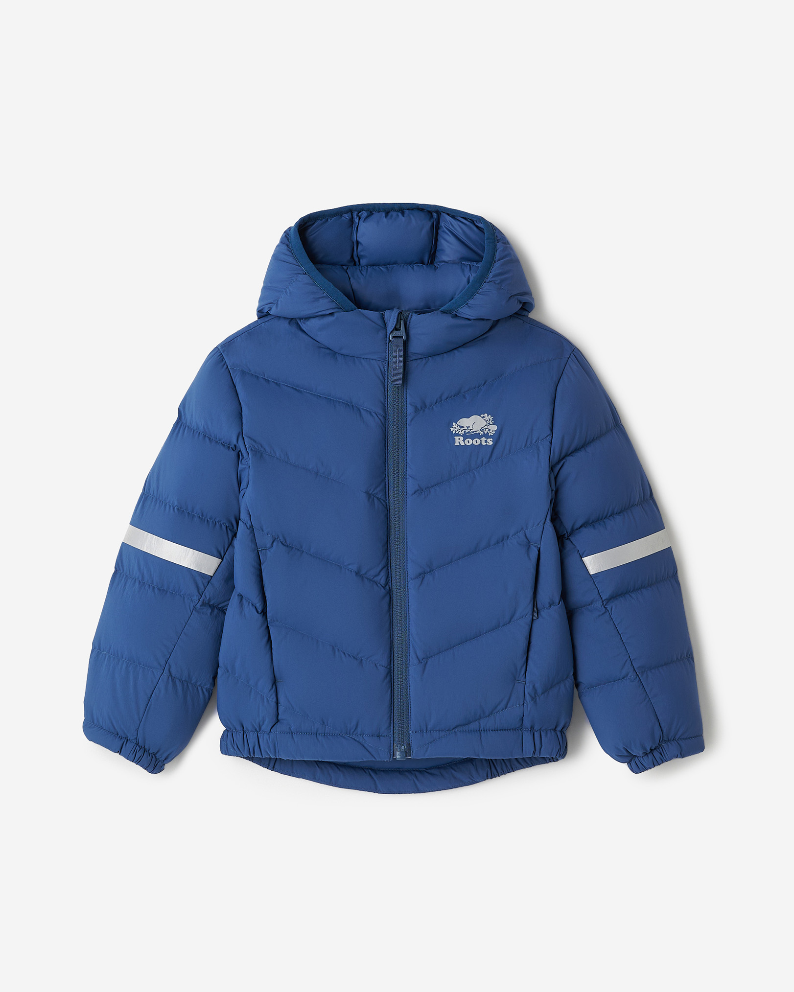 Roots Toddler Down Packable Jacket in Dark Denim Blue