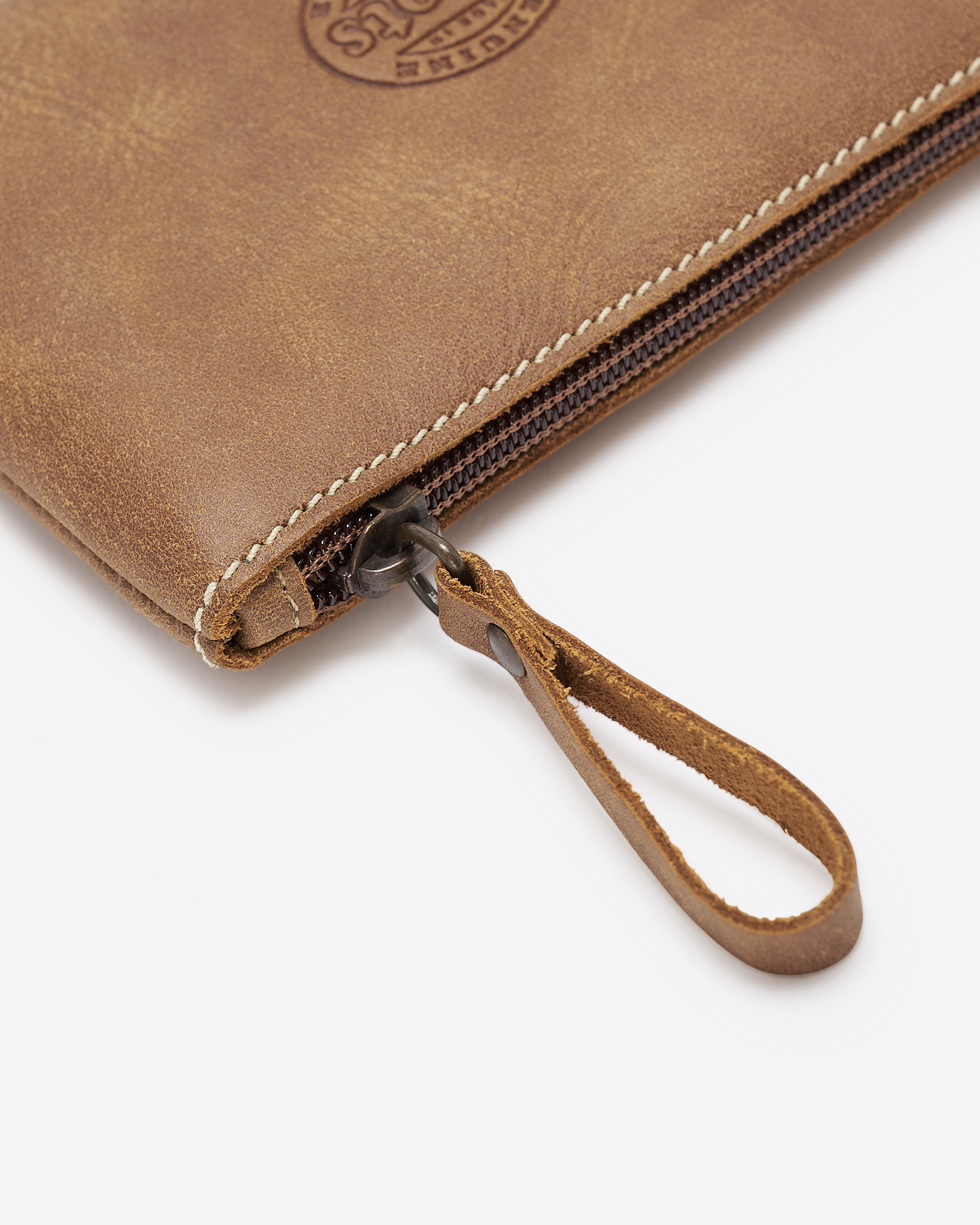 Medium Zip Pouch Tribe Leather Pouches Roots