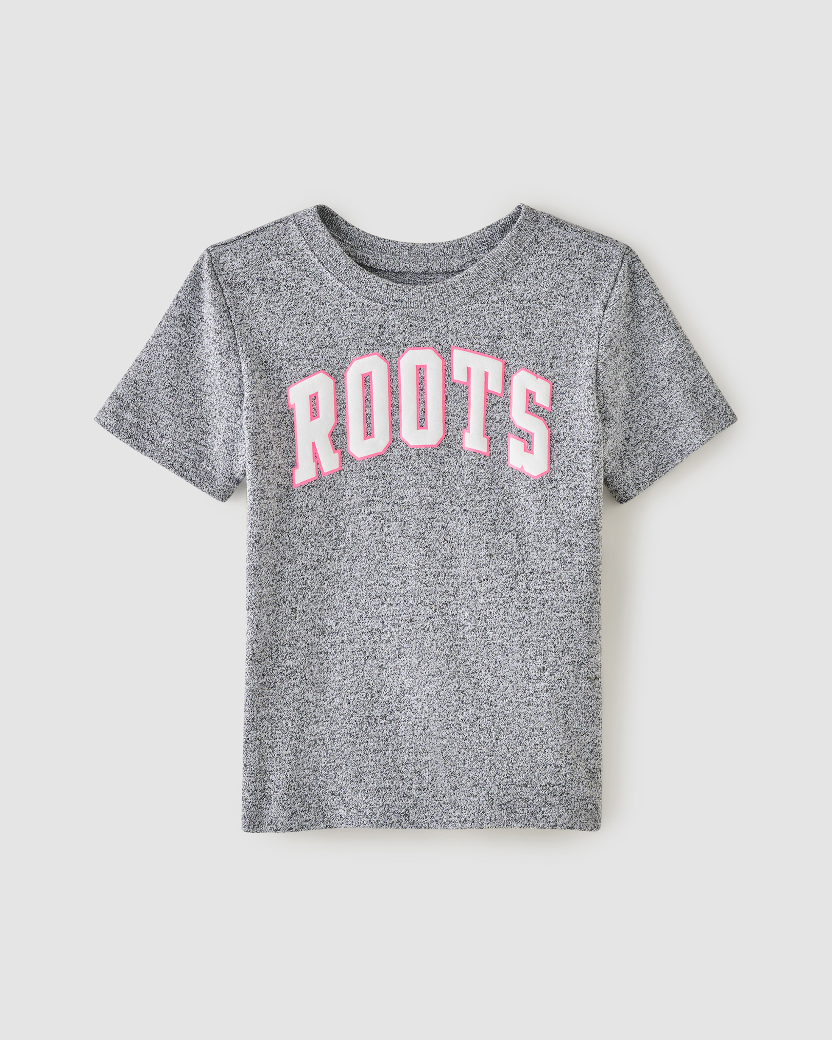 Roots Toddler Barbie™ X T-Shirt in Salt/Pepper