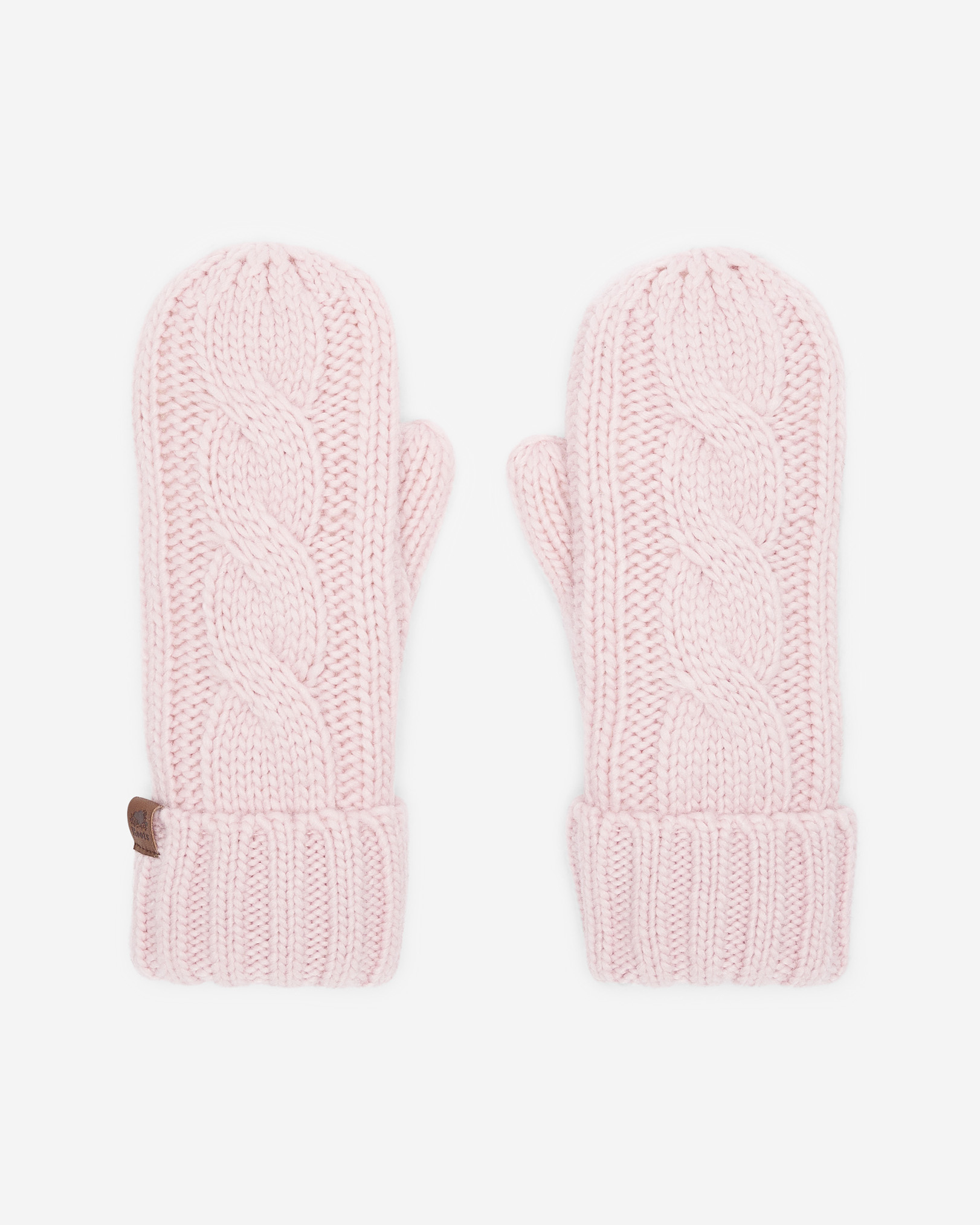 Roots Women's Olivia Cable Mitten in Ballet Slipper