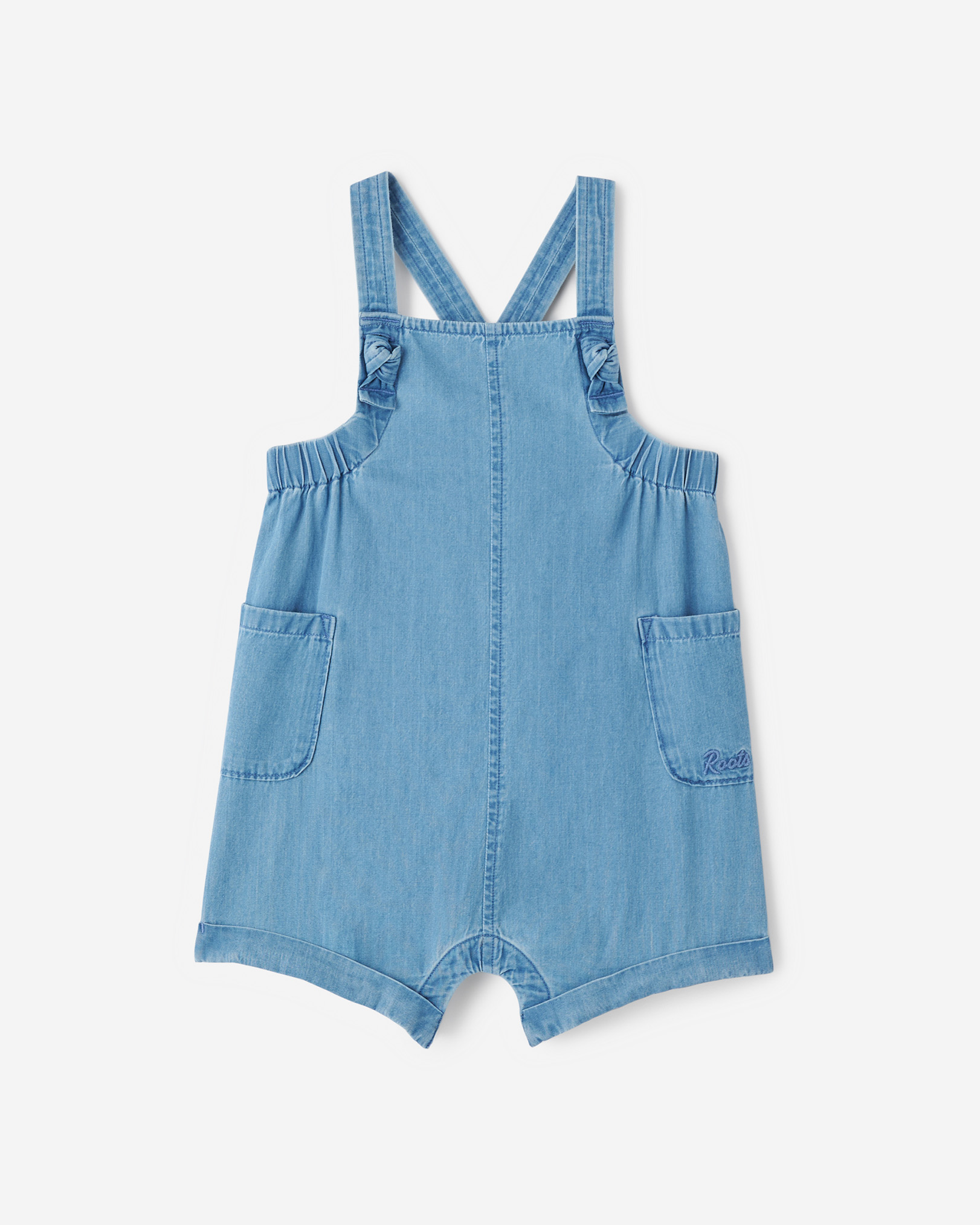 Roots Baby Chambray Overall in Washed Indigo