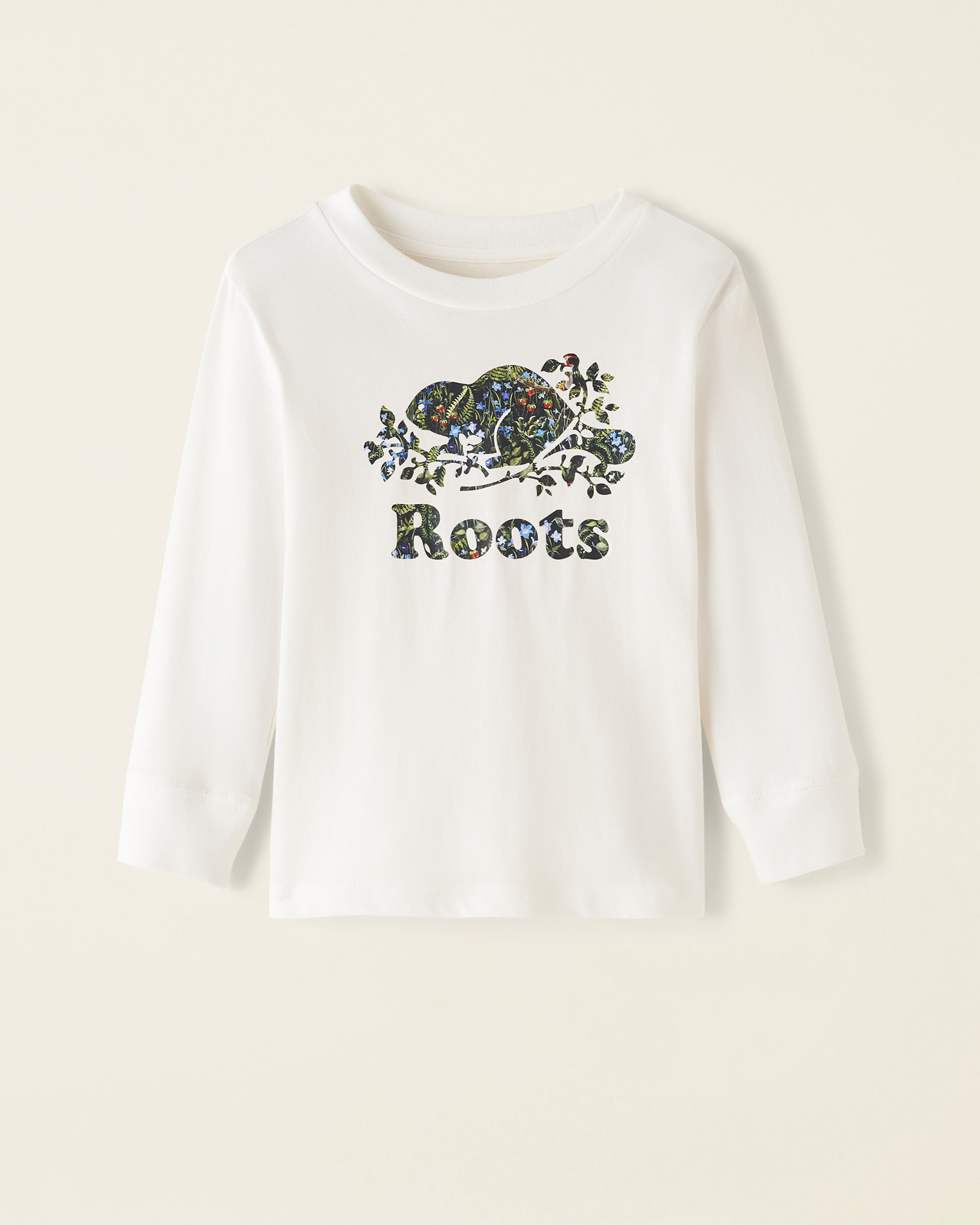 Roots Toddler Heather Cooper T-Shirt in Egret