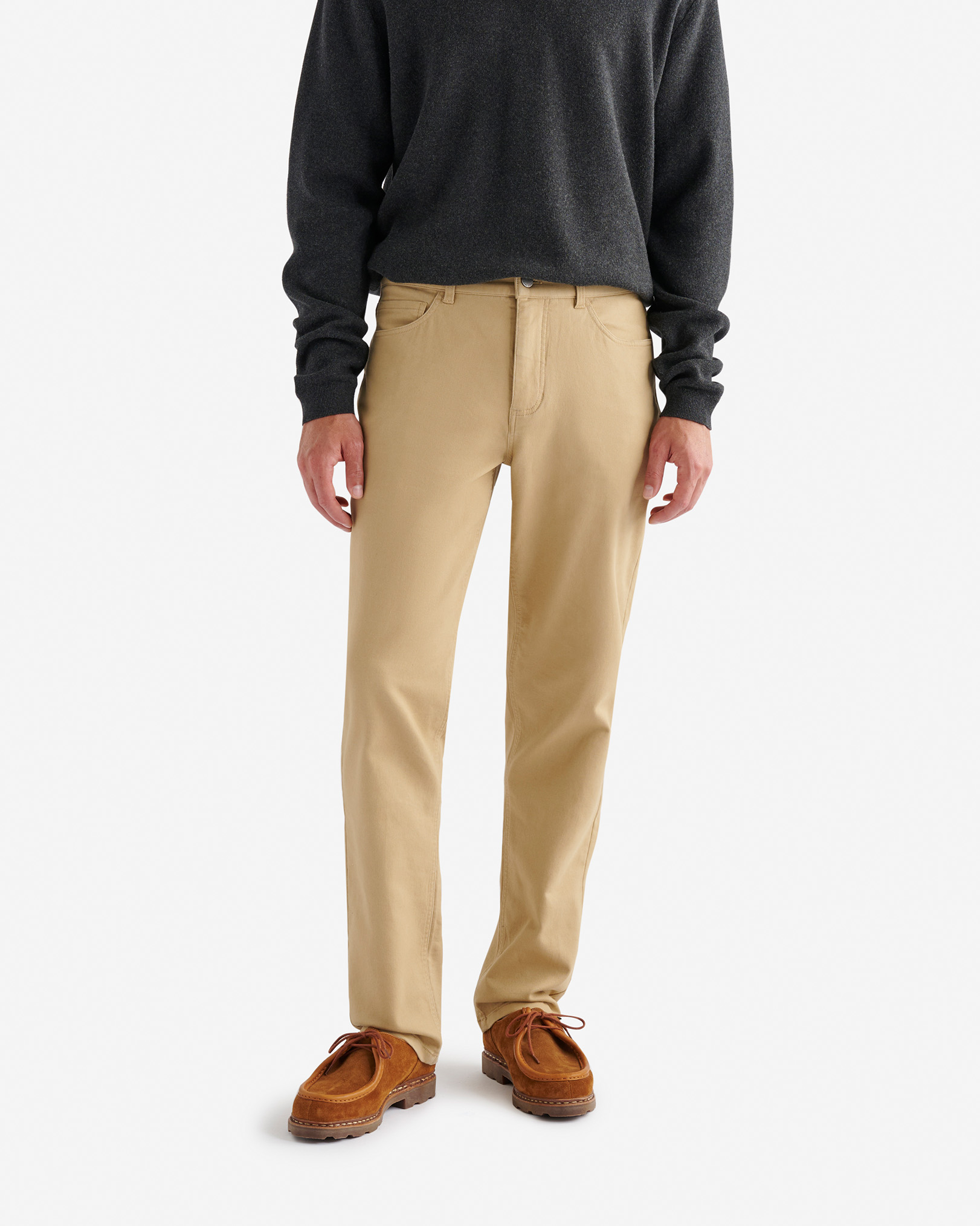 Roots Park Stretch 5 Pocket Pant Inch Inseam in Incense