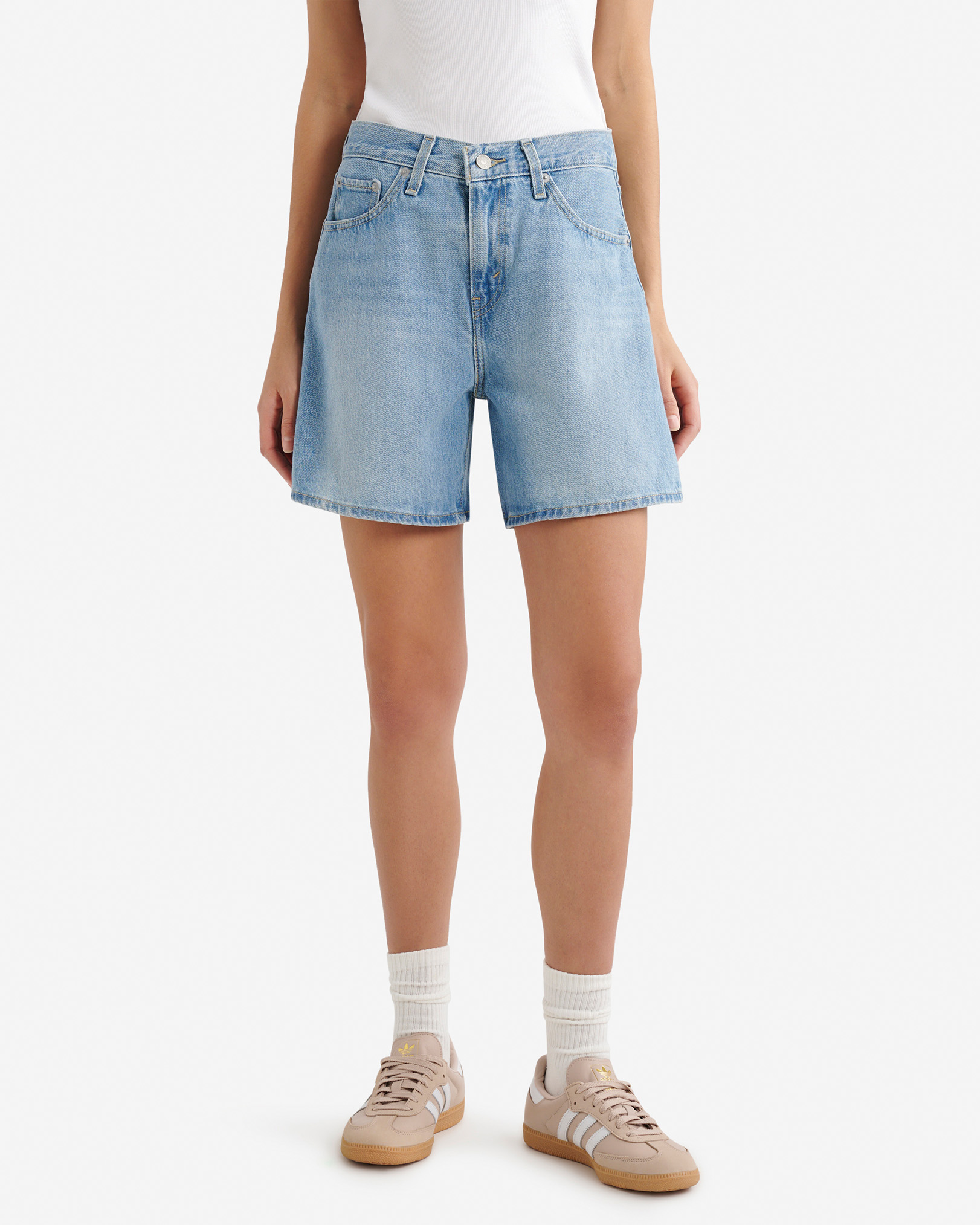 Levis Levi's® High Baggy Women's Short 6.5 Inch in Light Blue