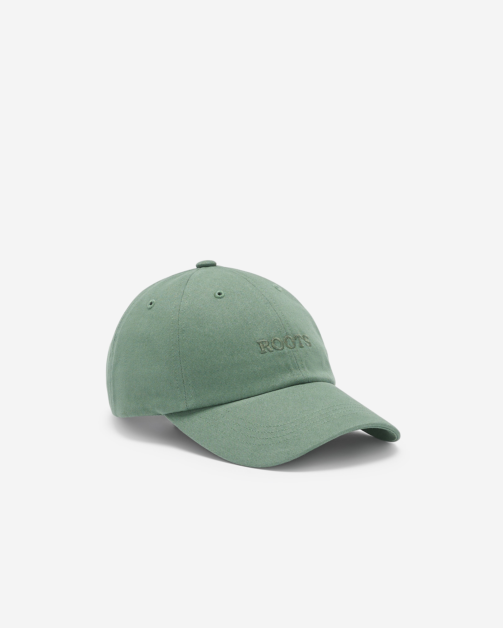 Roots Baseball Cap Hat in Wreath Green