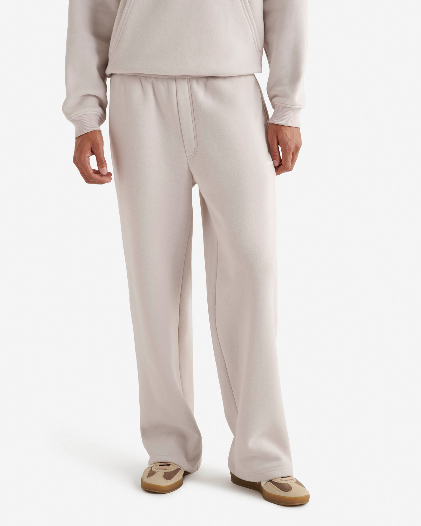 Roots Cloud Straight Leg Sweatpant in Ecru