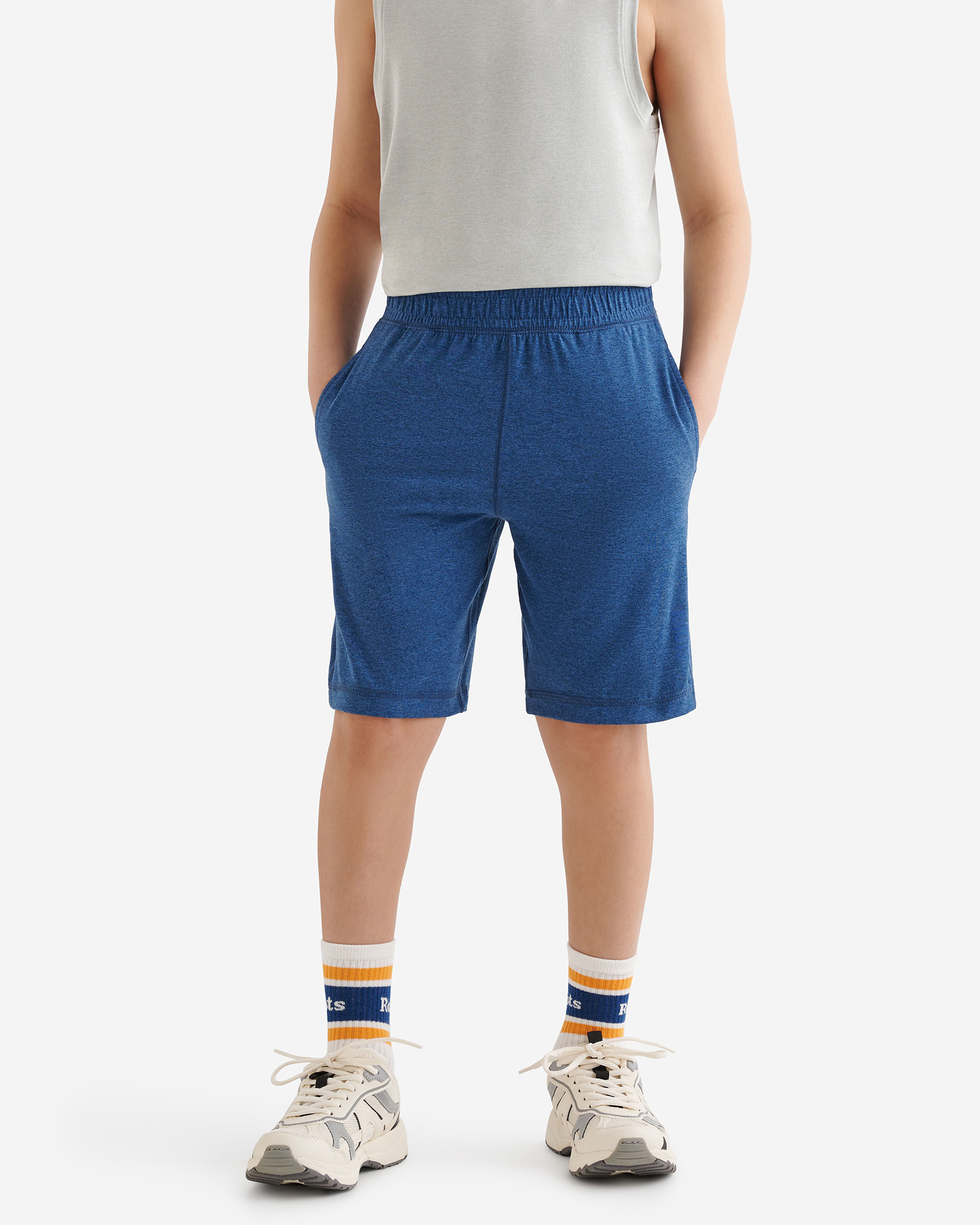 Roots Boy's Active Essential Short in Estate Blue Pepper