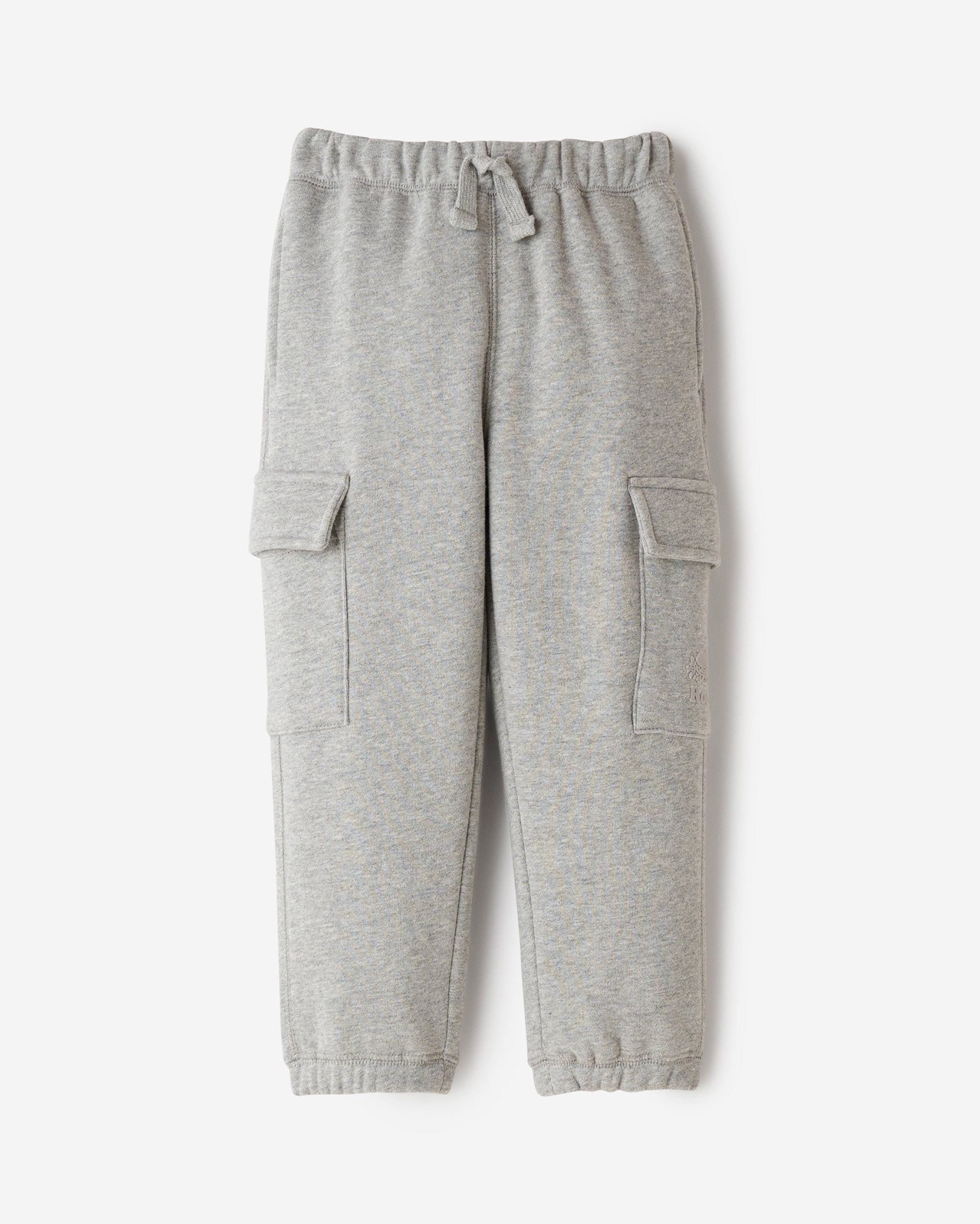 Roots Toddler Organic Cooper Relaxed Cargo Sweatpant in Grey Mix