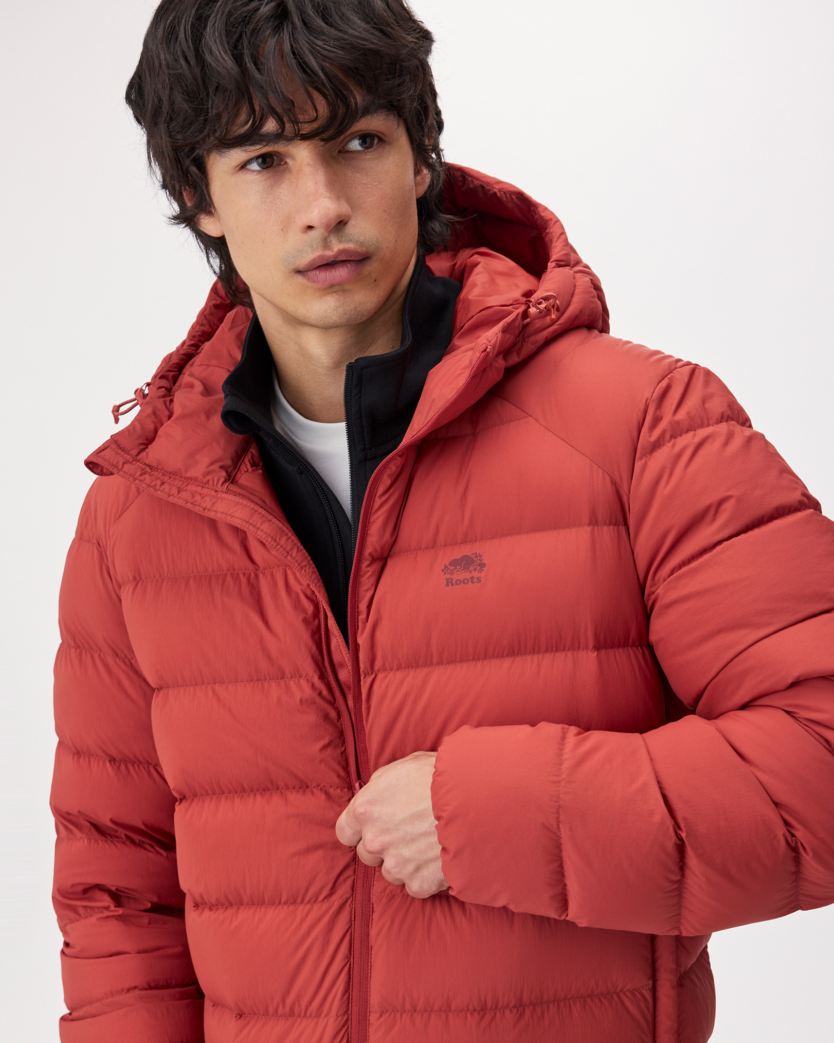 Roots Down Packable Jacket in Canyon Red