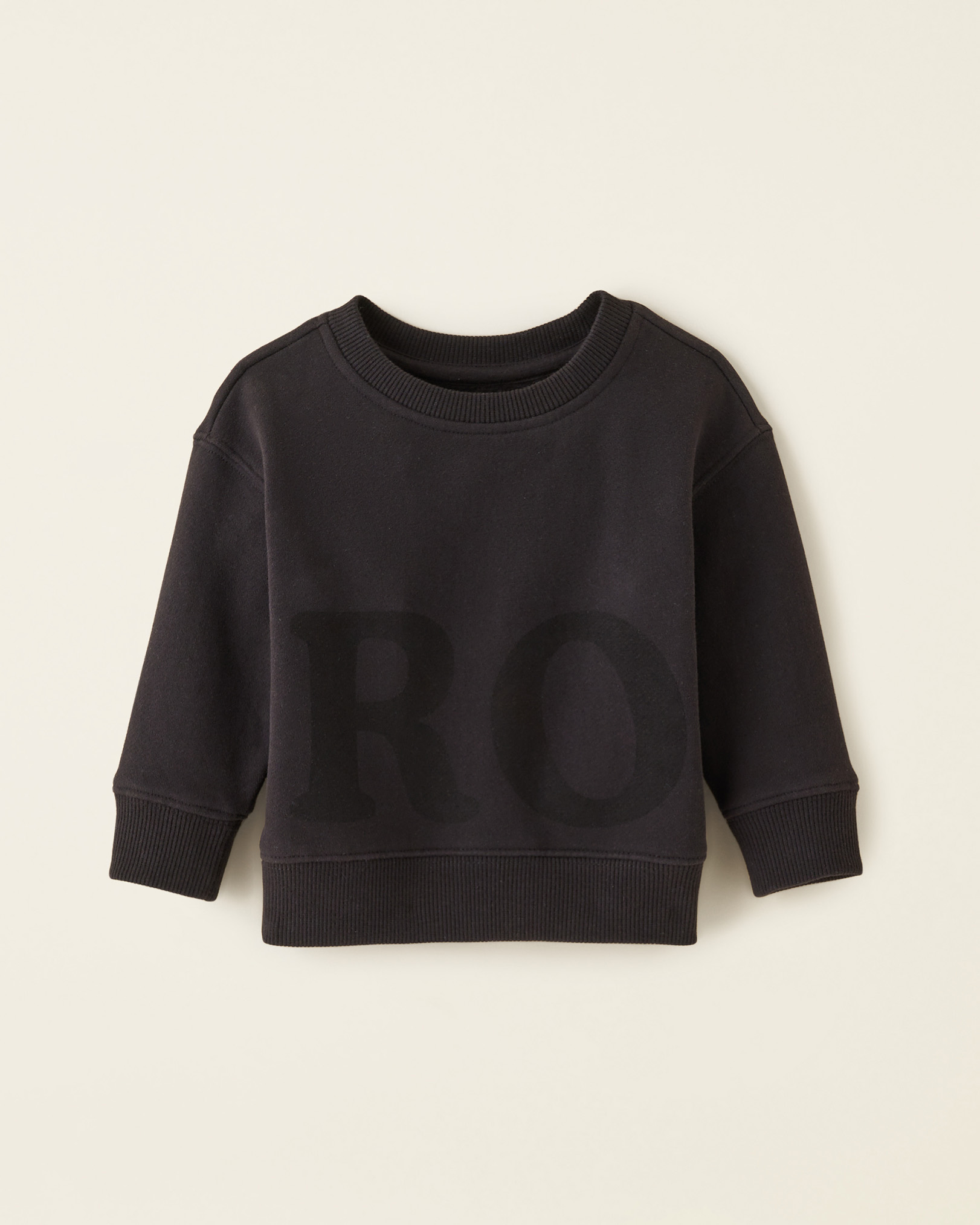 Roots Baby One Crew Sweatshirt in Black