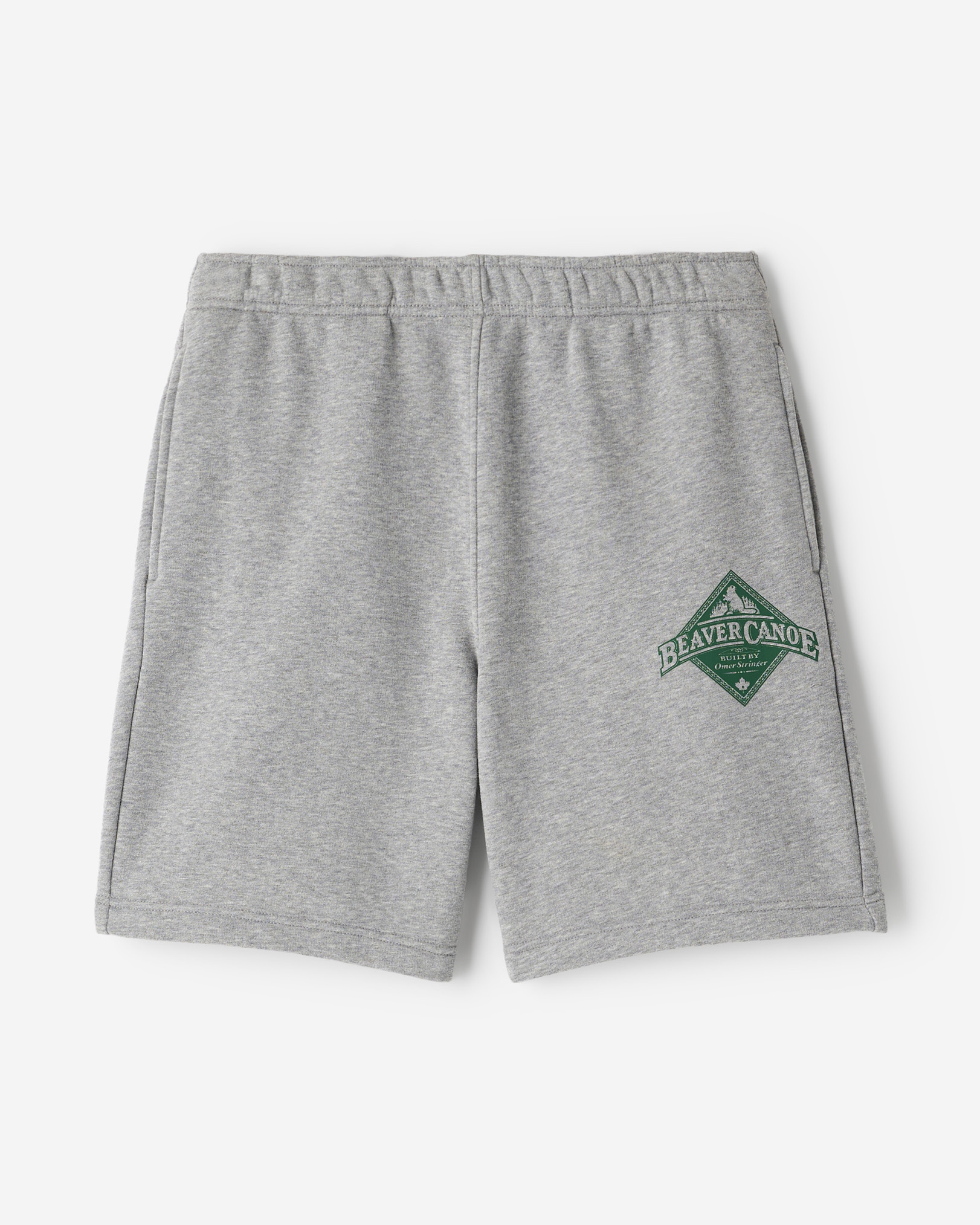 Roots Beaver Canoe Short 8 Inch in Grey Mix