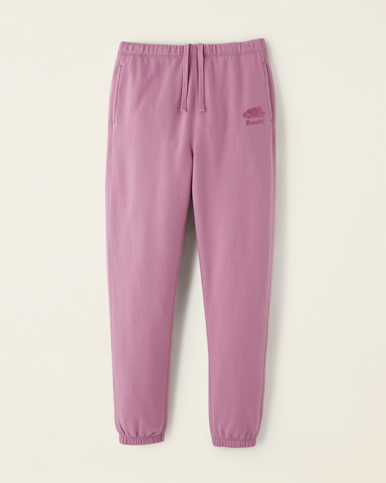 Roots Organic Cooper High Waisted Sweatpant in Orchid Haze