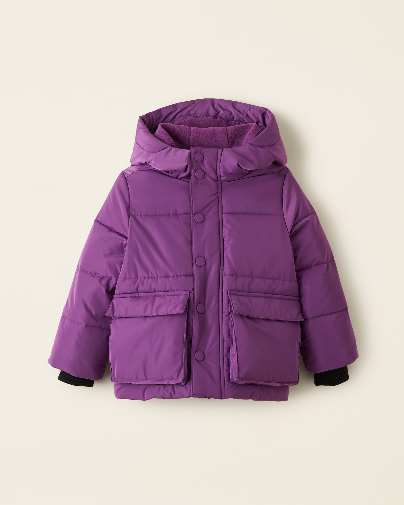 Plum sales padded coat