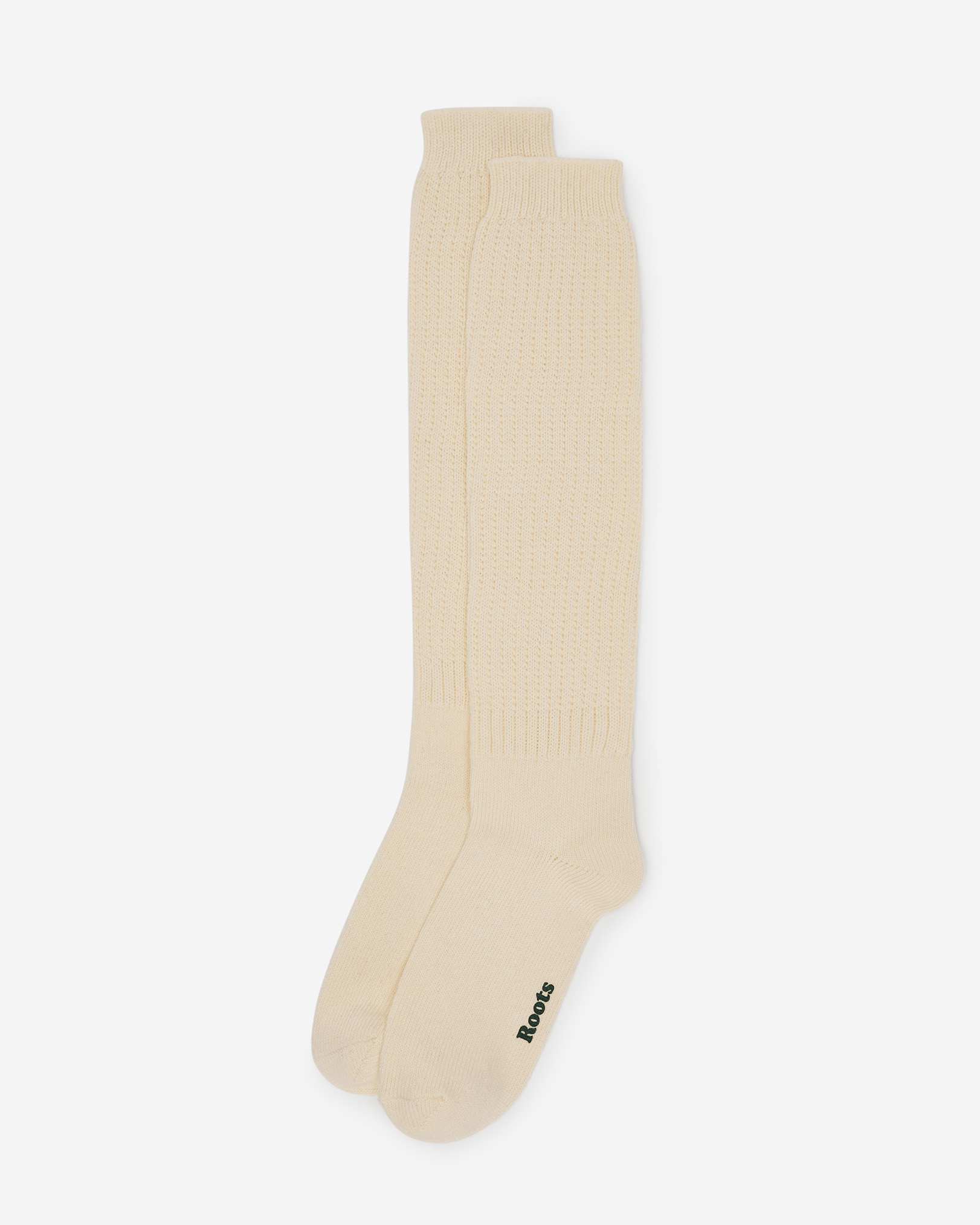 Roots Women's Warm-Up Slouch Sock in Vanilla Ice