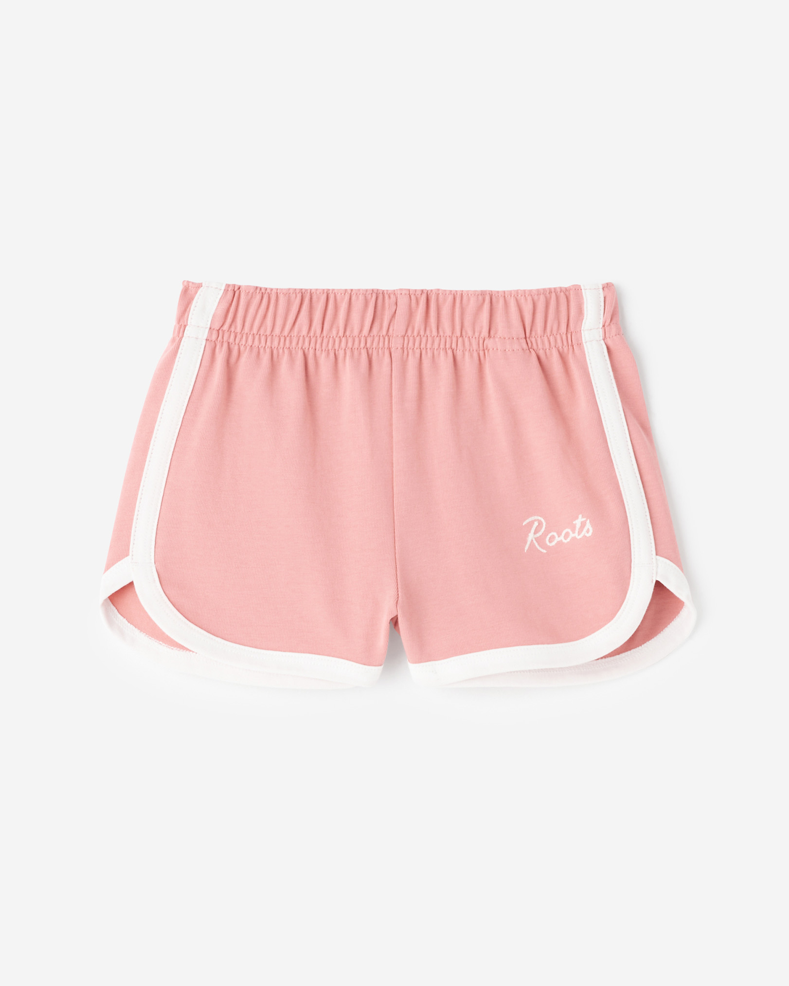 Roots Toddler Girl's Gym Short in Mauveglow