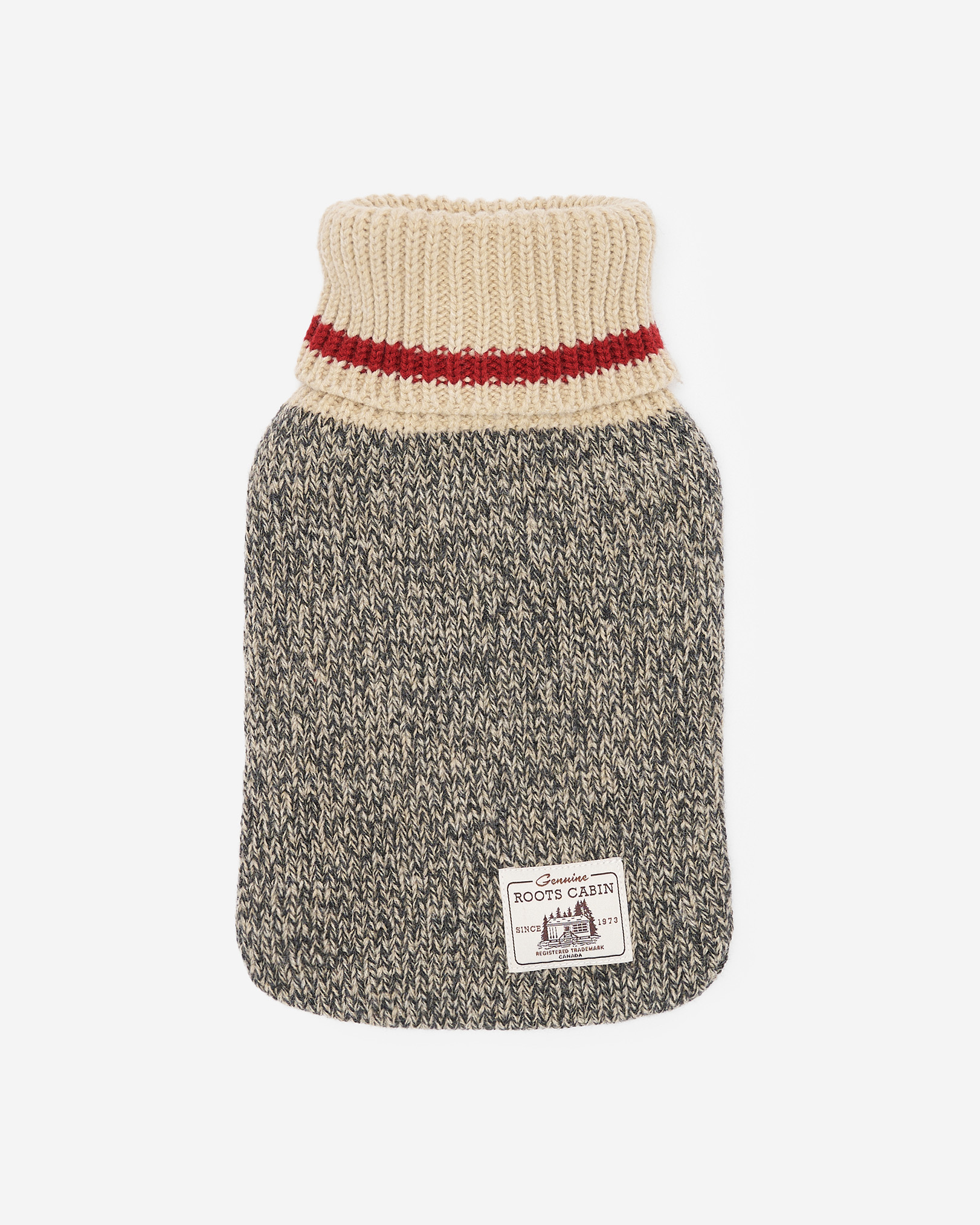 Roots Cabin Hot Water Bottle in Grey Oat Mix