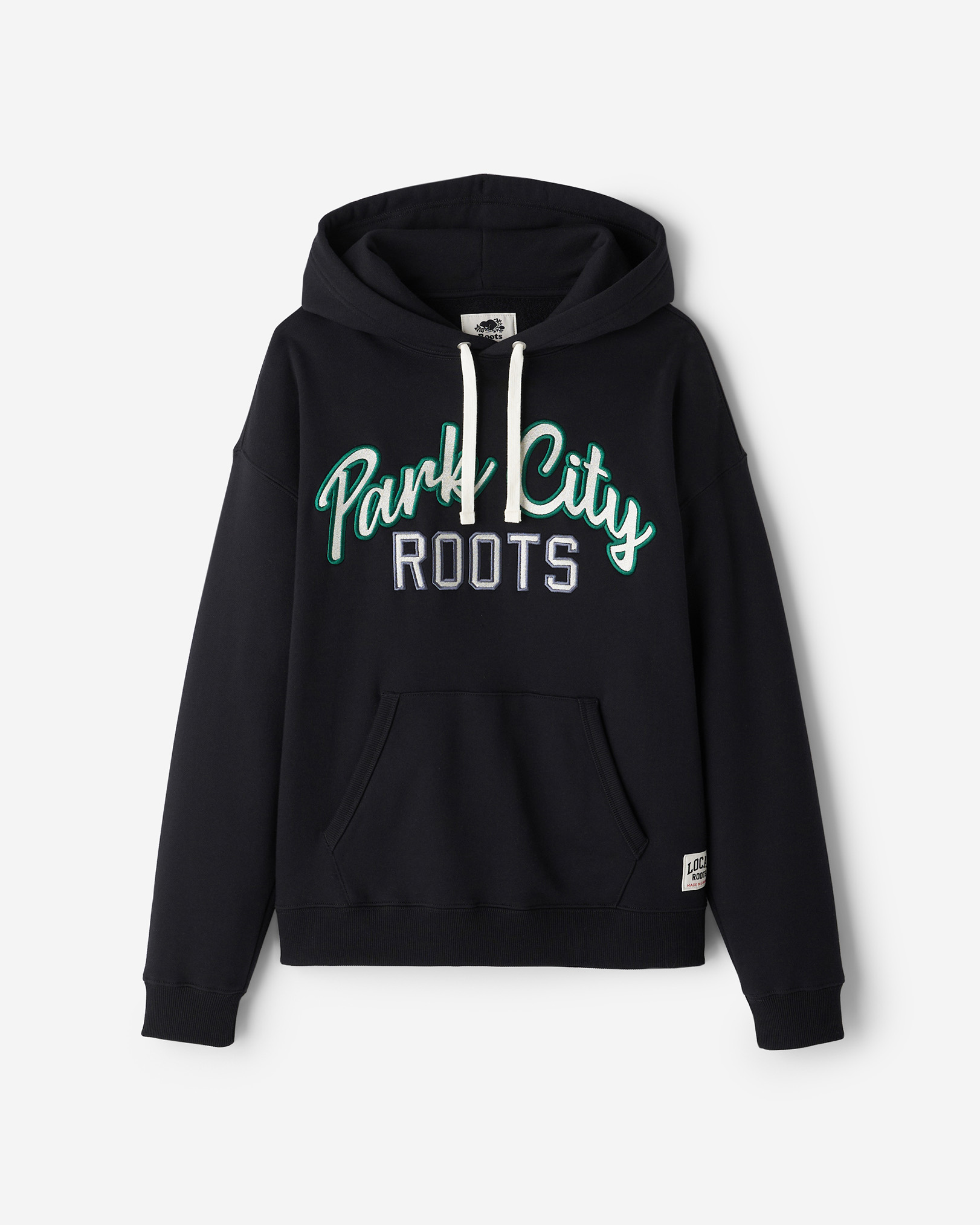 Roots Park City Local Hoodie in Black