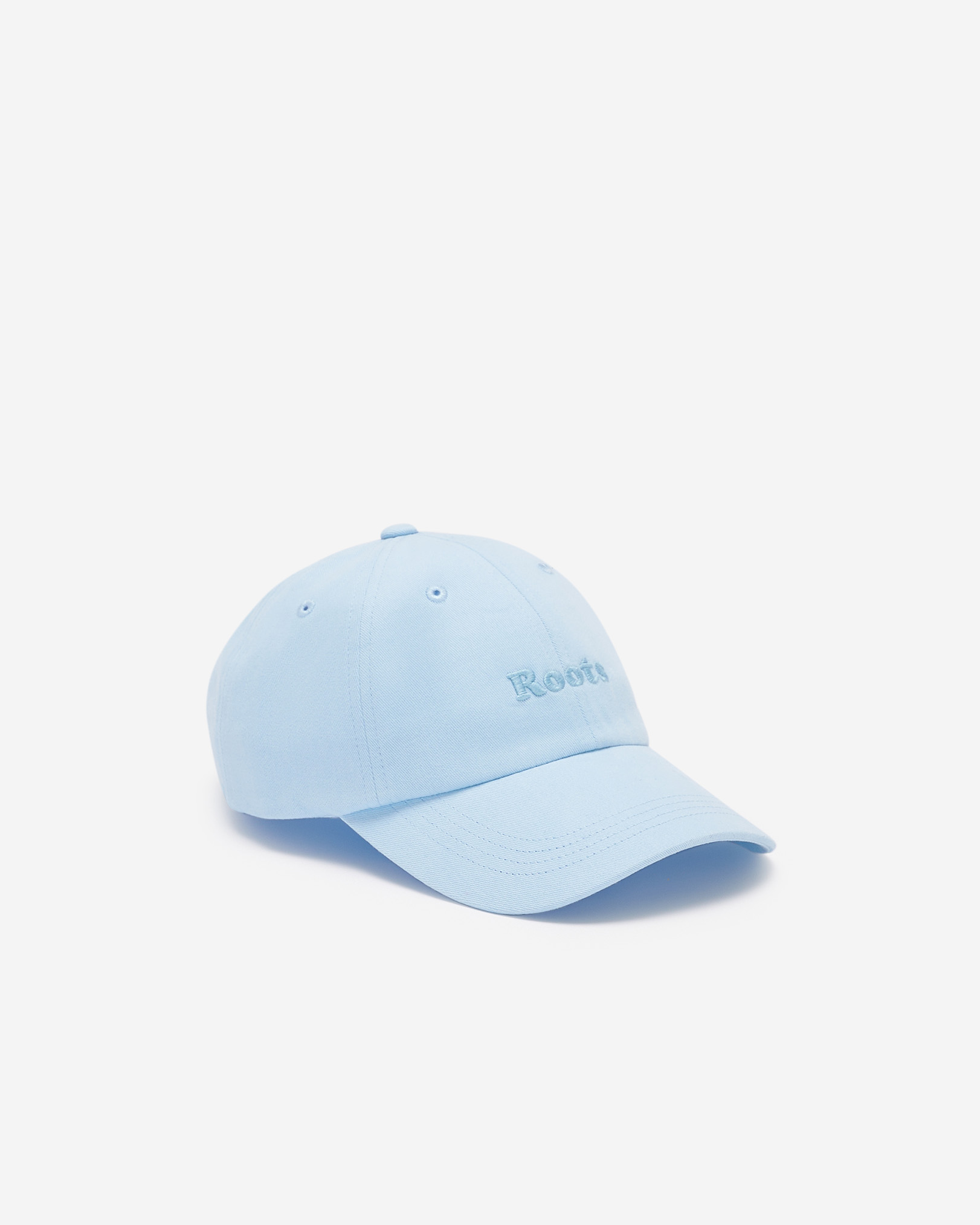 Roots Baseball Cap Hat in Light Sky Blue