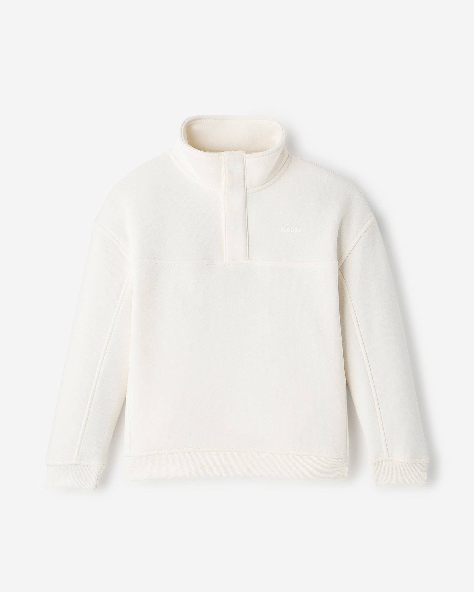 Roots Kids Cloud Snap Top in Egret