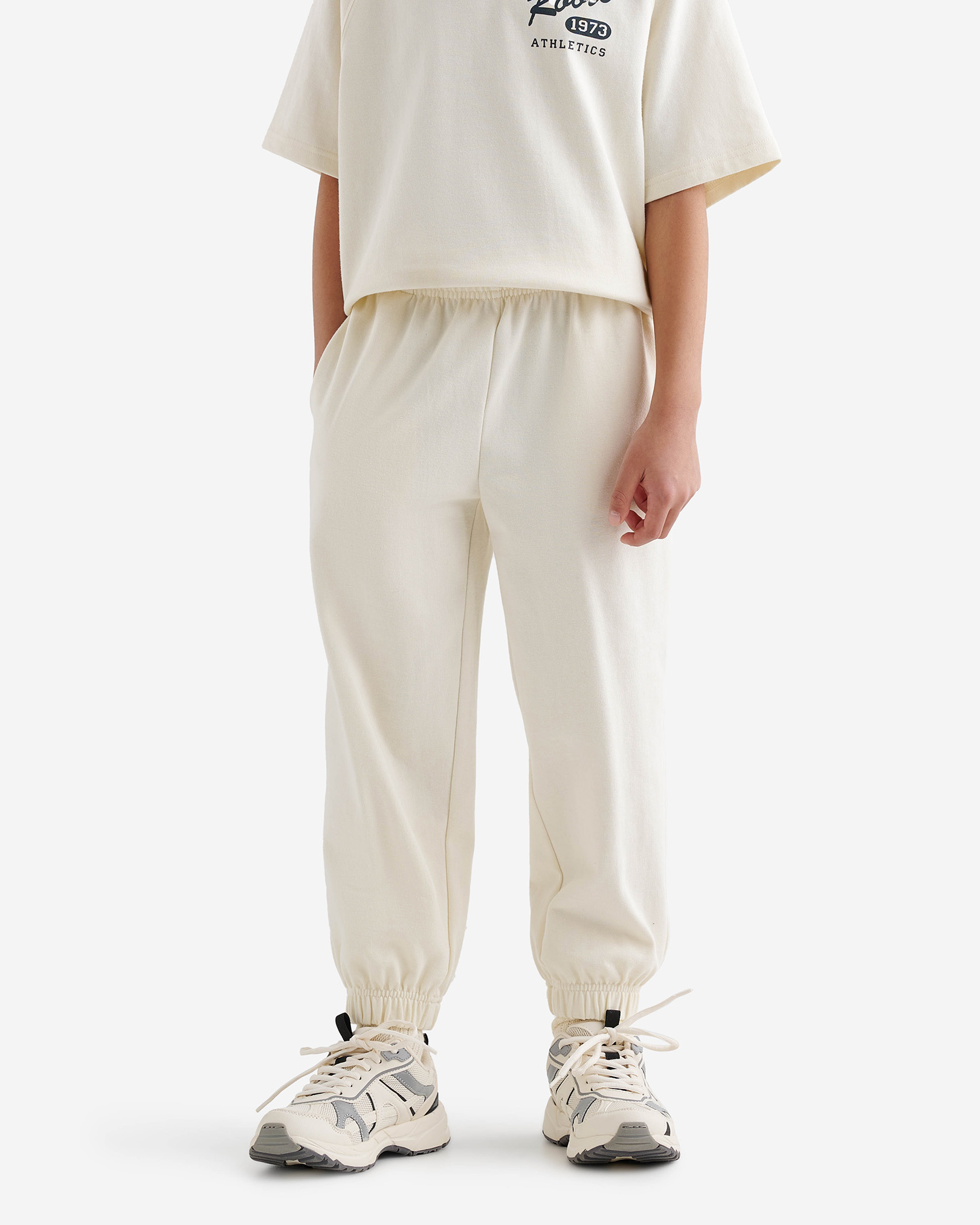 Roots Kids Warm-Up Pant in Vanilla Ice