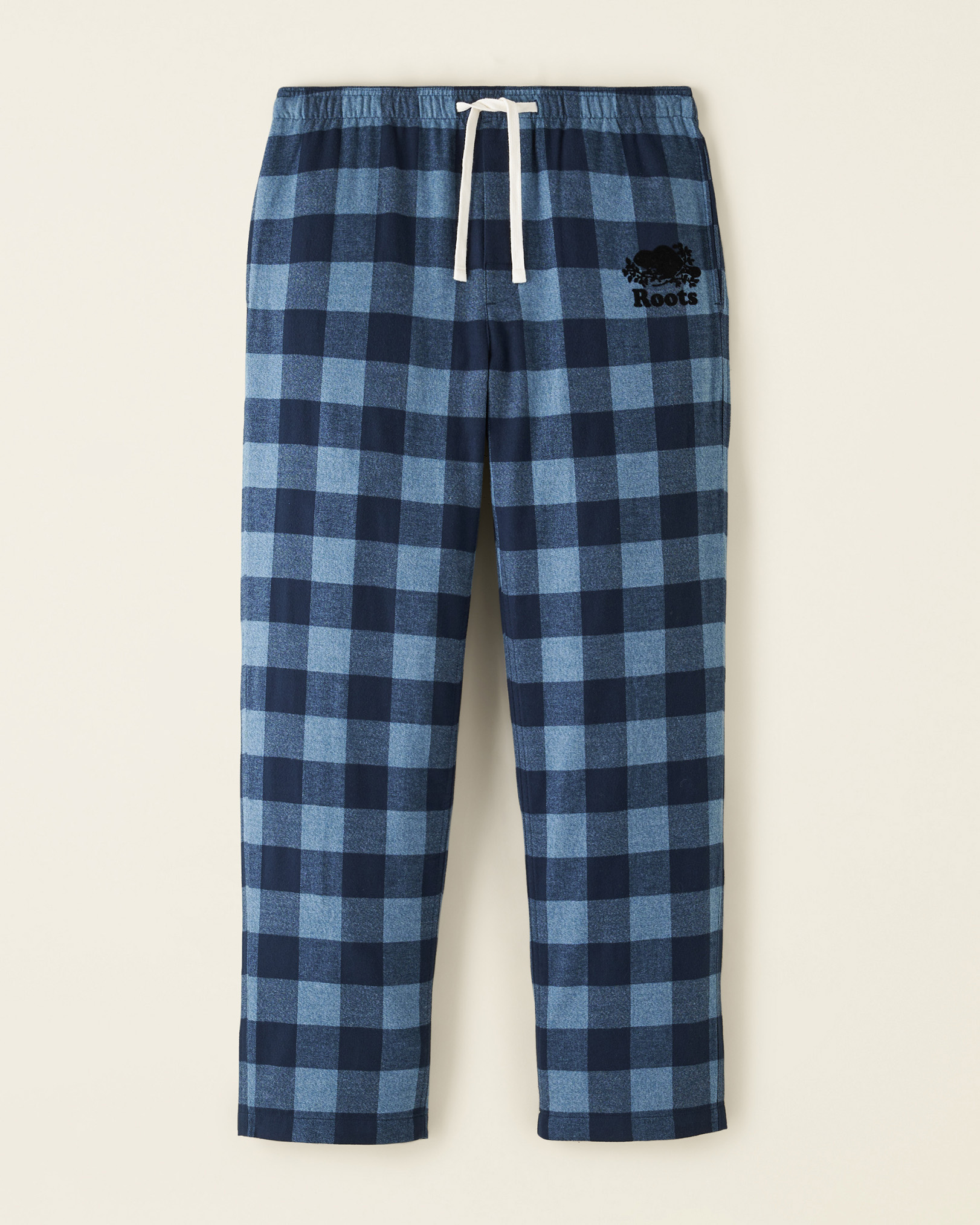 Roots Men's Park Plaid Pajama Pant in Navy Blazer Mix