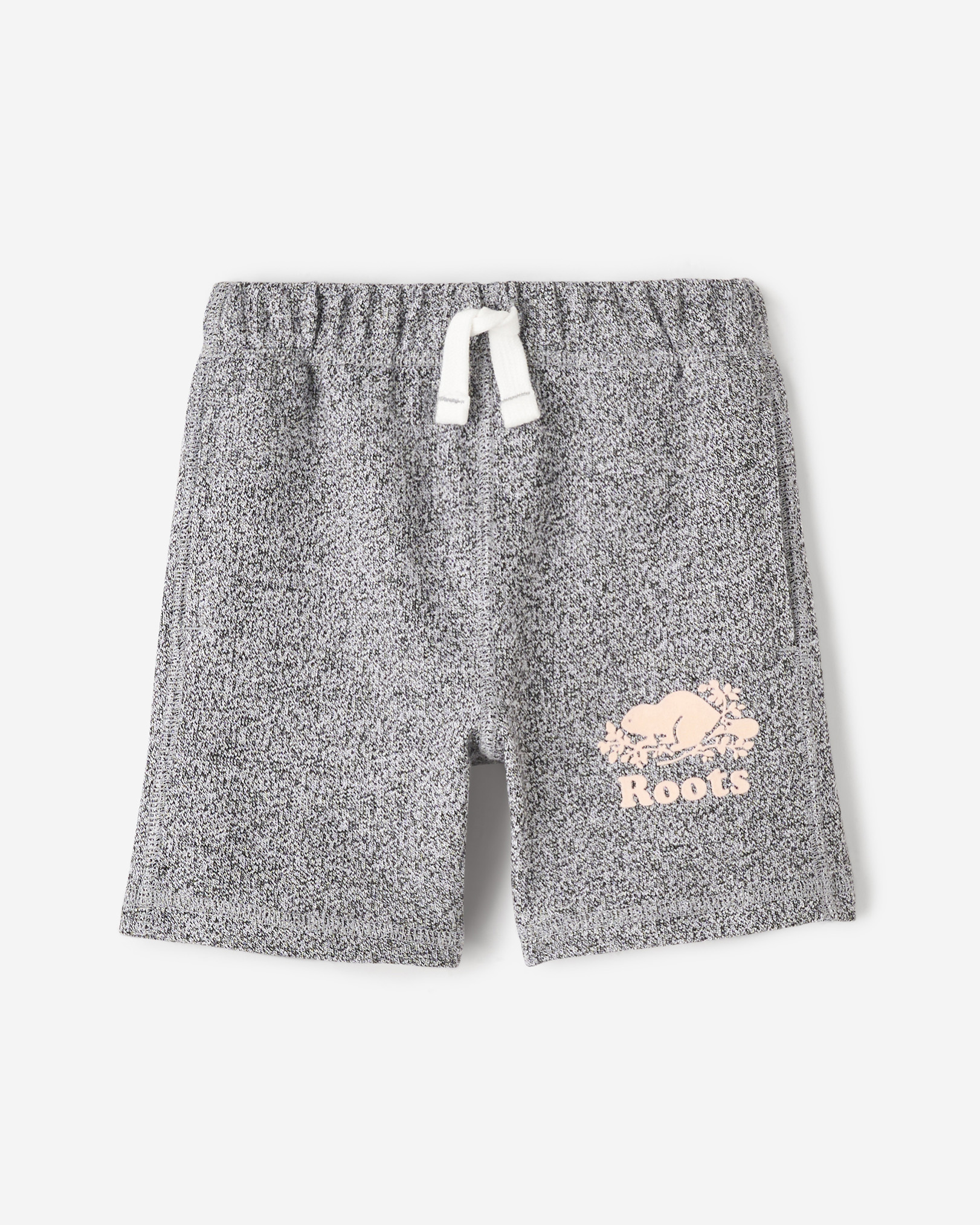Roots Toddler Organic Original Short in Salt/Pepper Grey