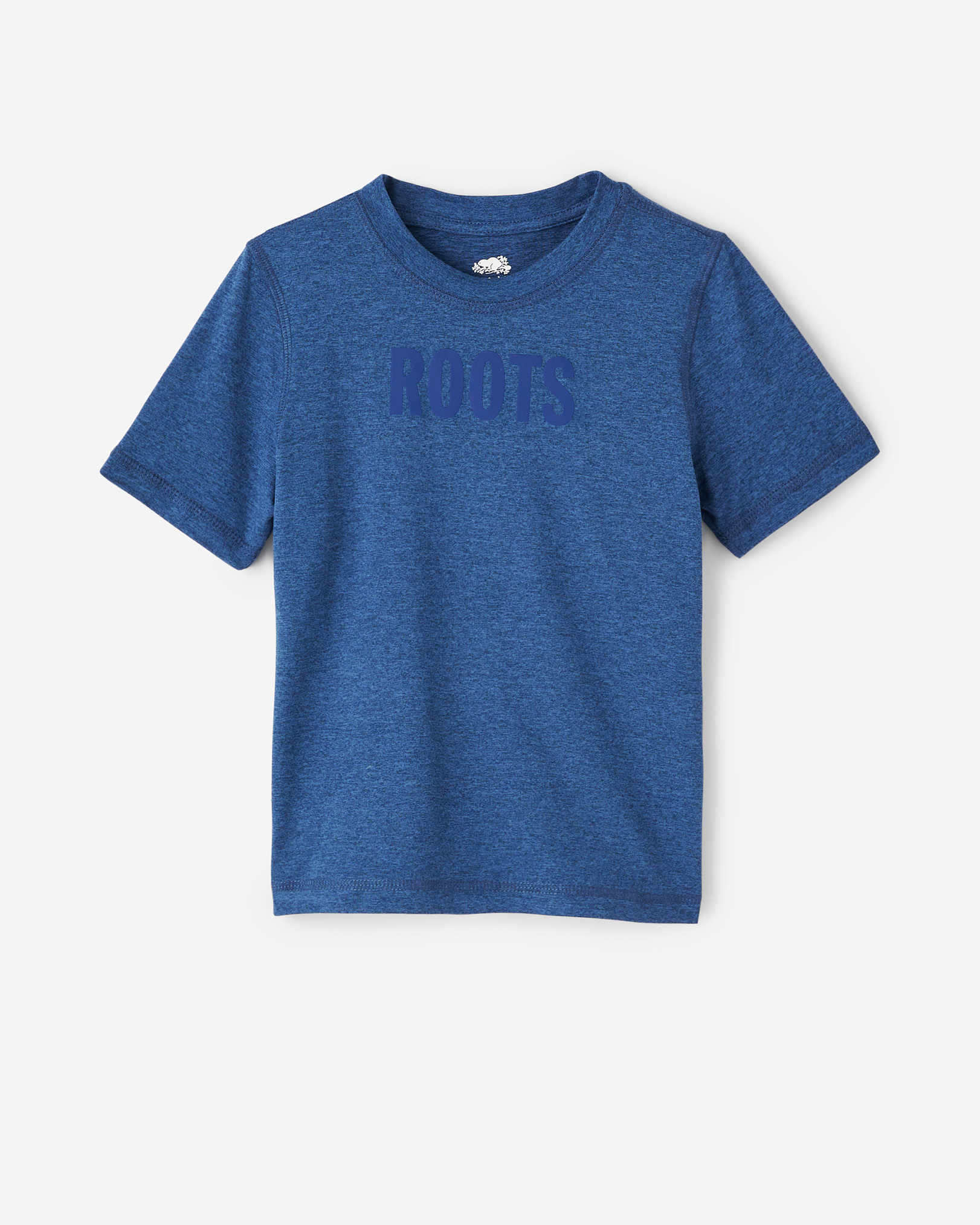 Roots Toddler Active T-Shirt in Estate Blue Pepper