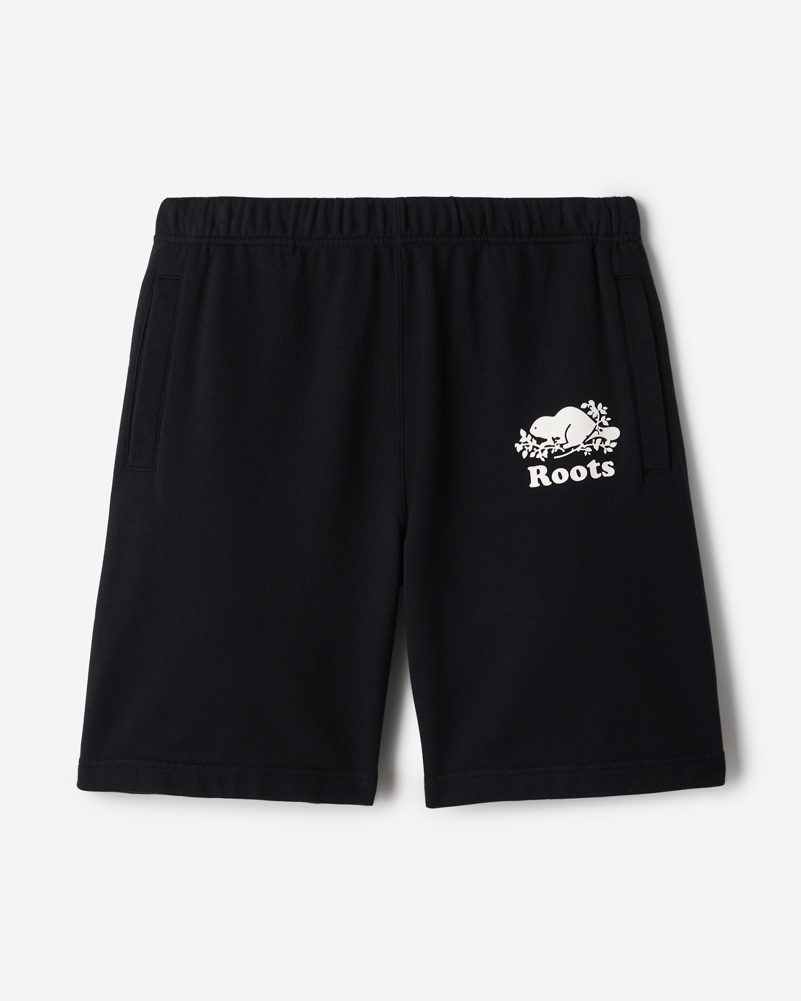 Roots Organic Original Sweatshort 10.5 Inch in Black