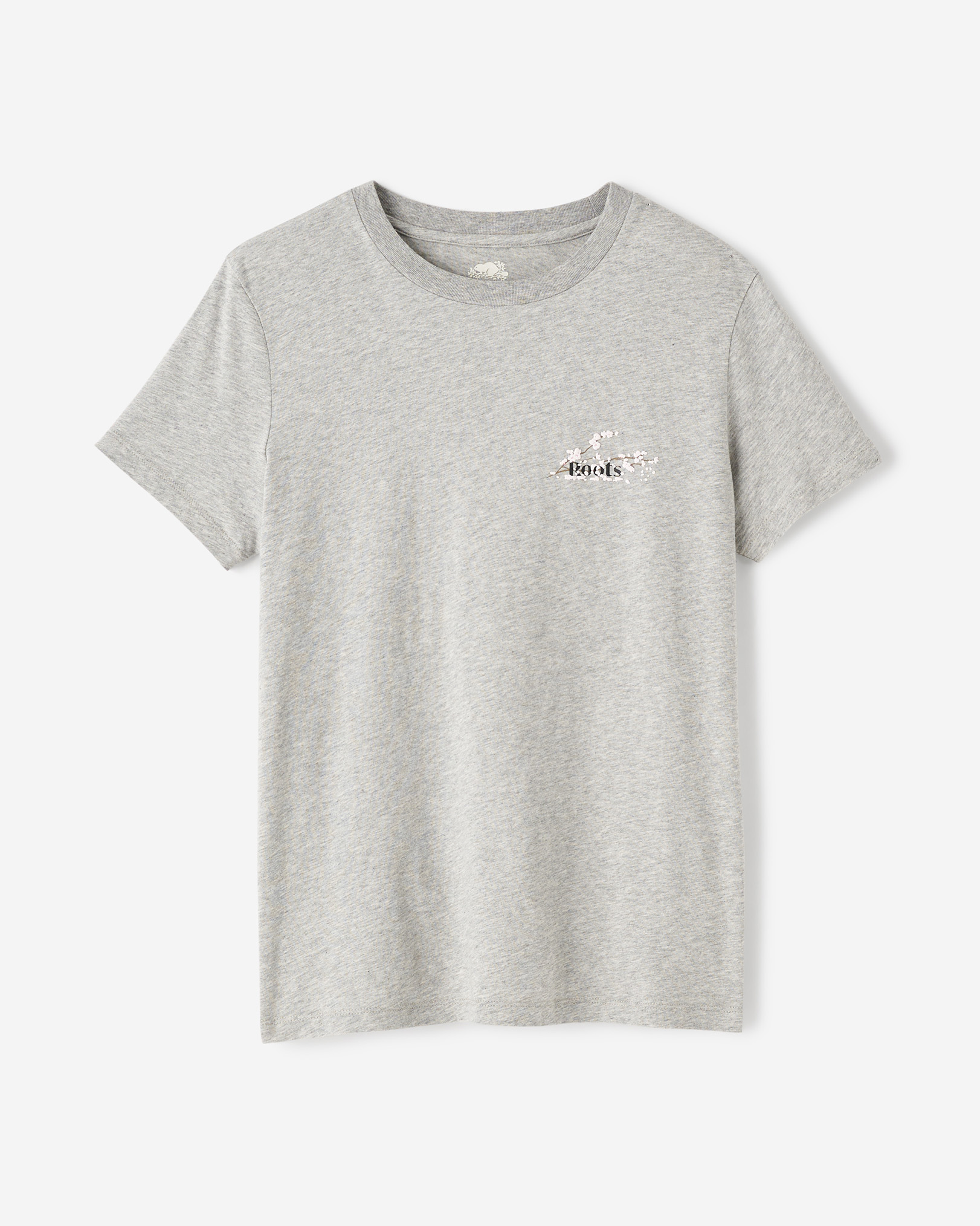 Roots Women's Blossom T-Shirt in Grey Mix