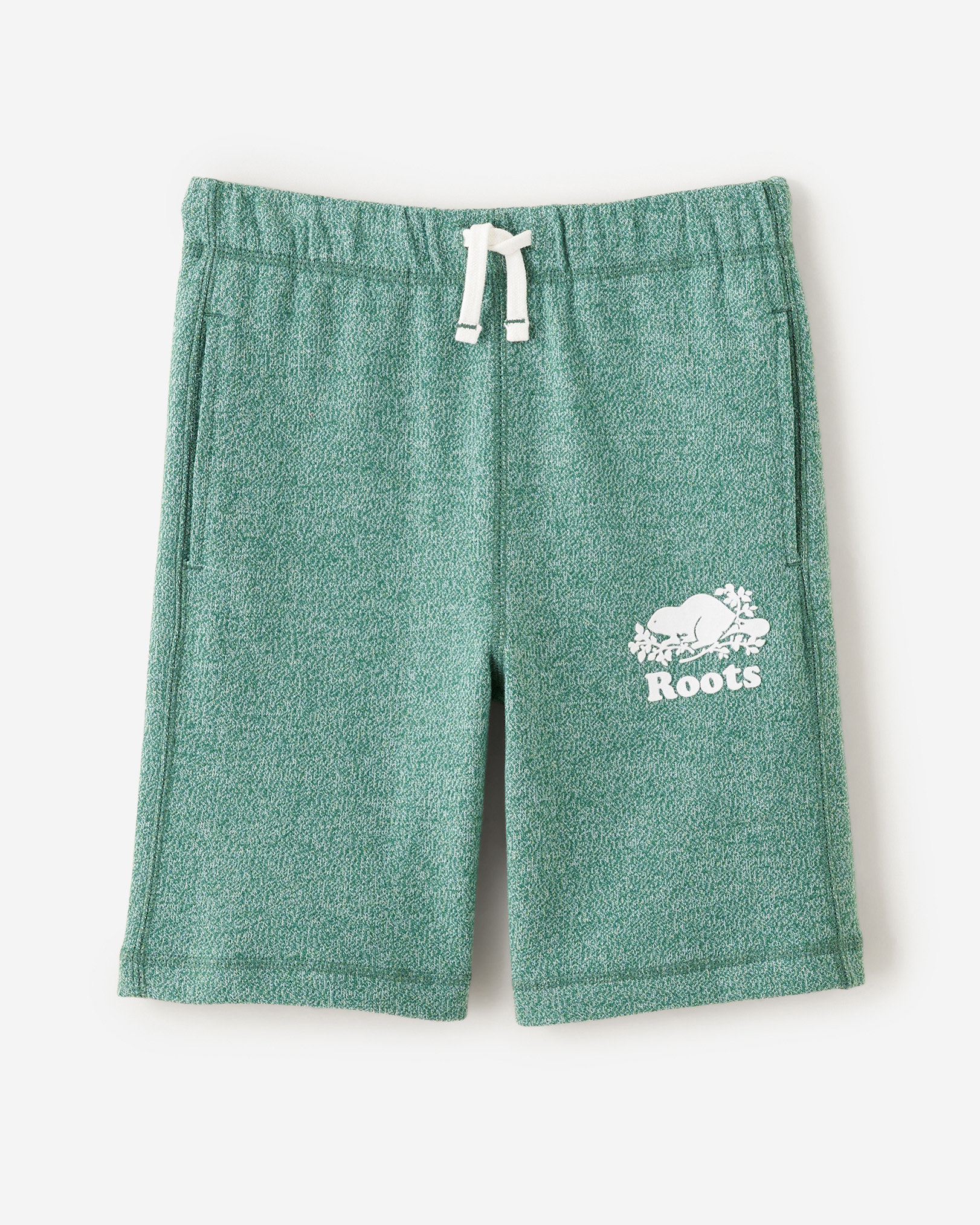 Roots Kids Organic Original Short in Smoke Pine Pepper