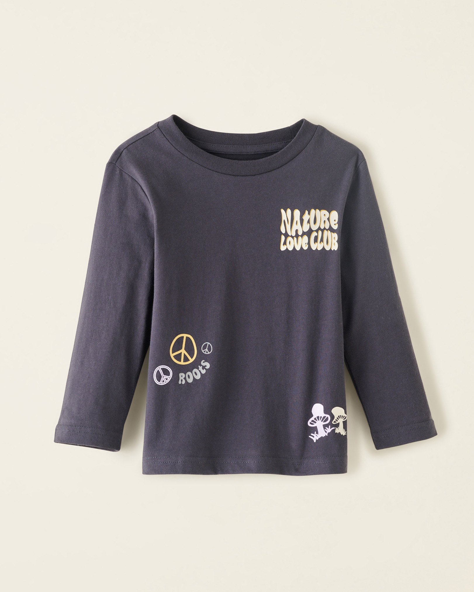Roots Toddler Nature T-Shirt in Graphite