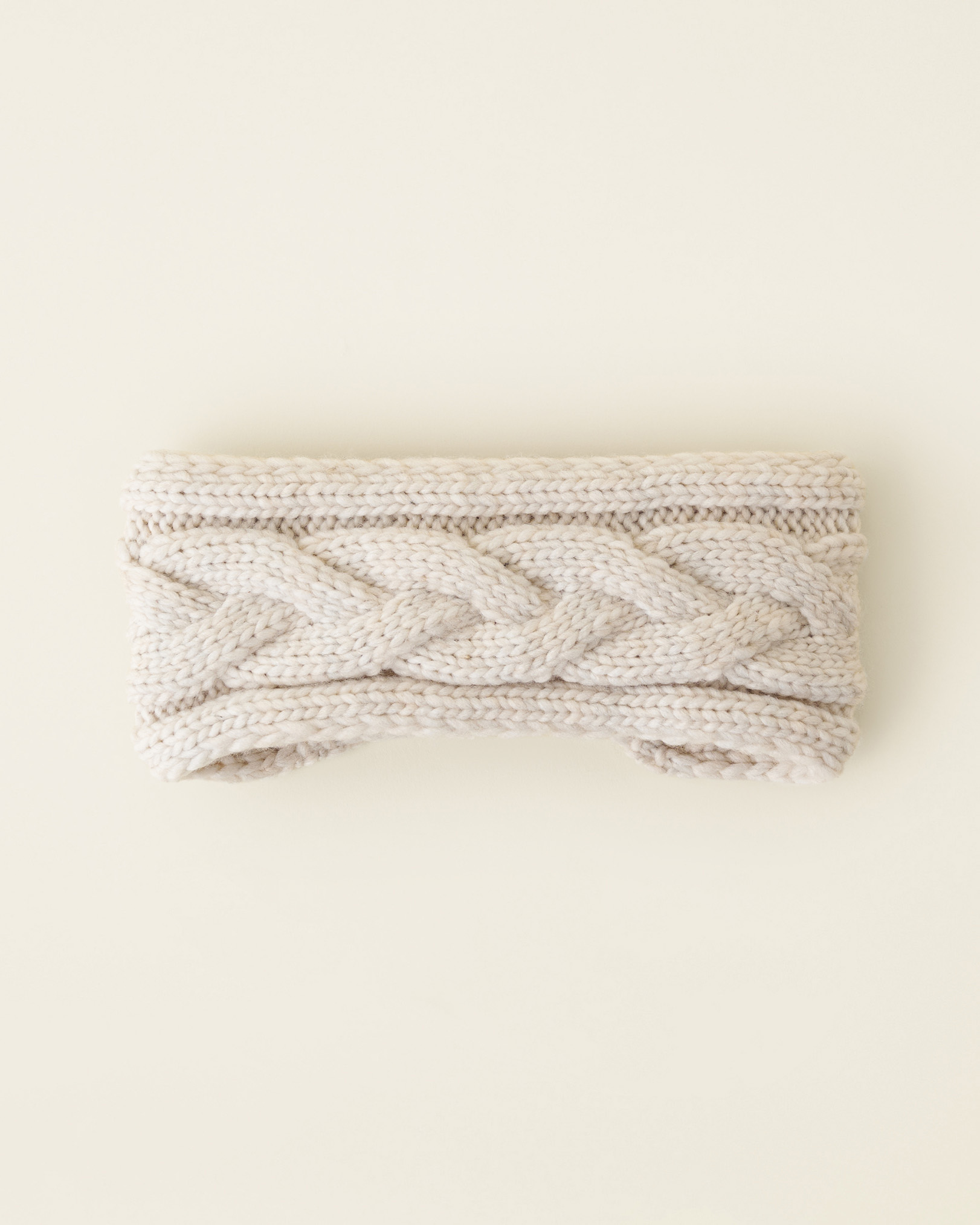 Roots Women's Olivia Cable Headband Hat in Oatmeal Mix