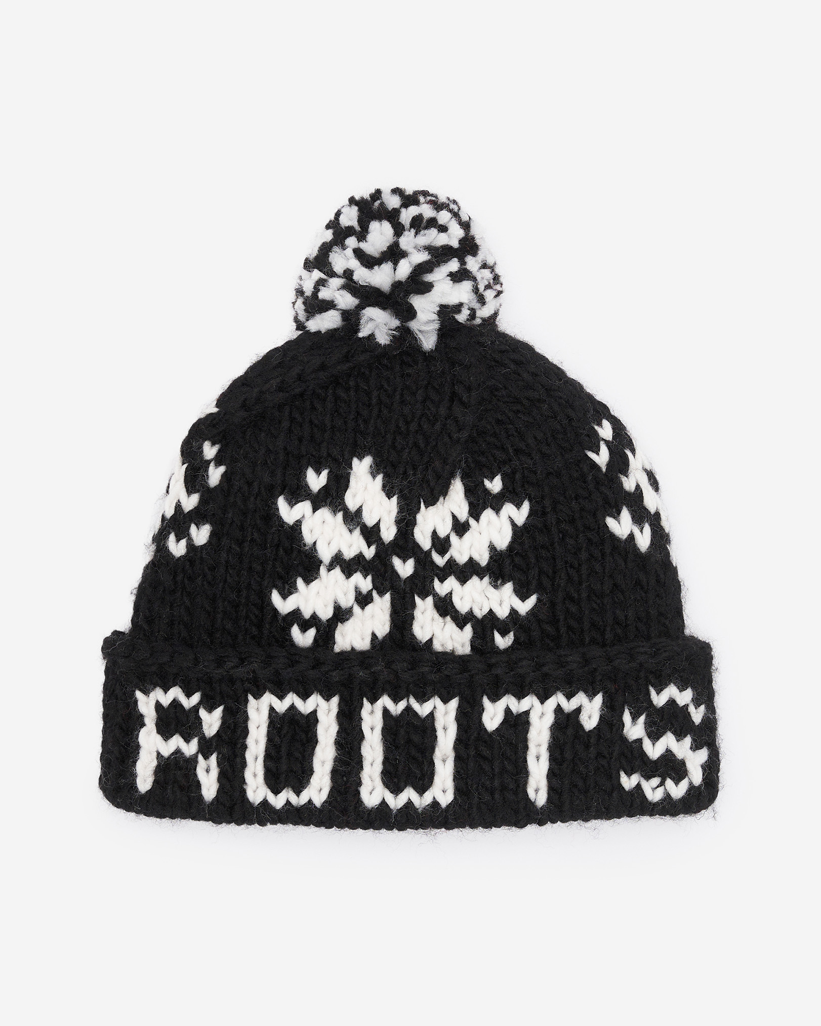 Roots Olivia Hand Knit Toque Hat in Black