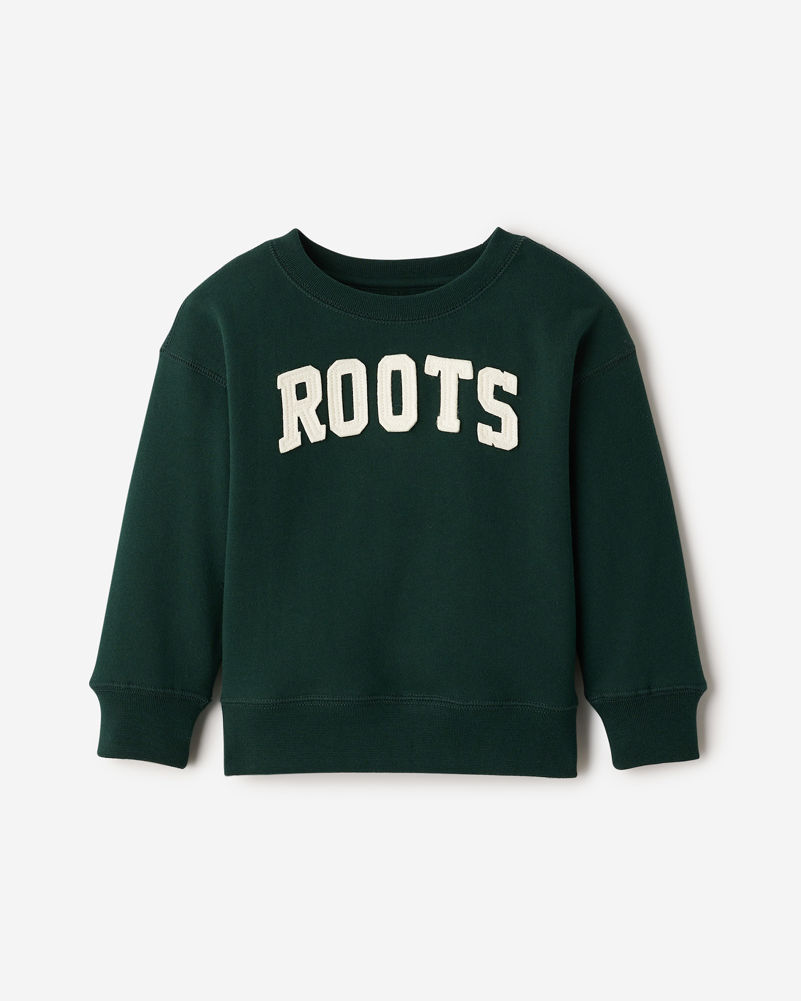 Roots Toddler Applique Sweatshirt in Varsity Green
