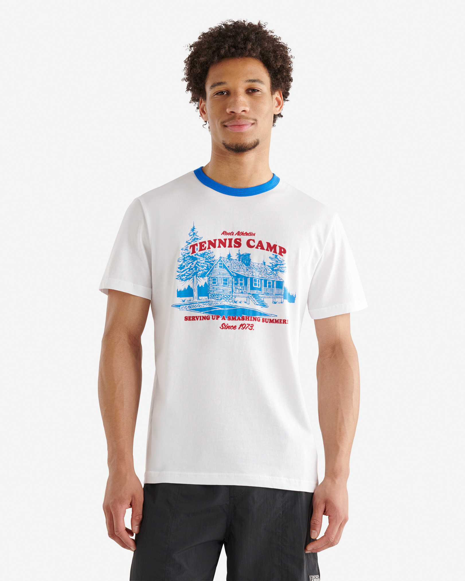 Roots Men's Camp Club T-Shirt in White