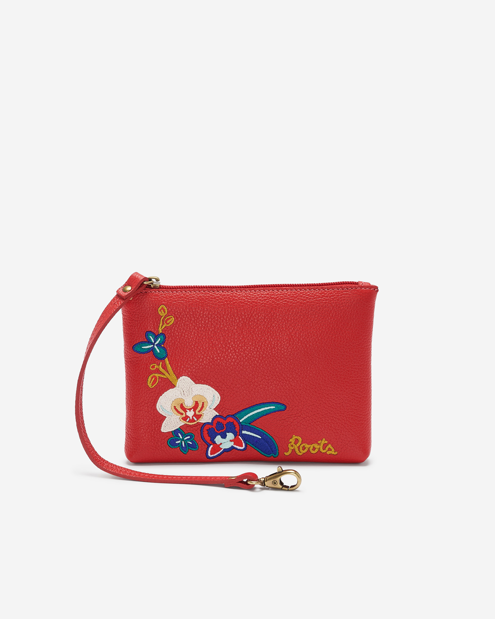 Roots Lunar New Year Pouch Cervino in Racing Red