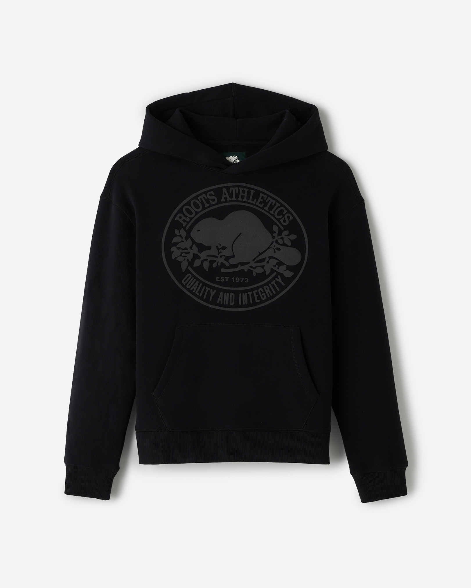 Roots Women's Heritage Beaver Hoodie in Black