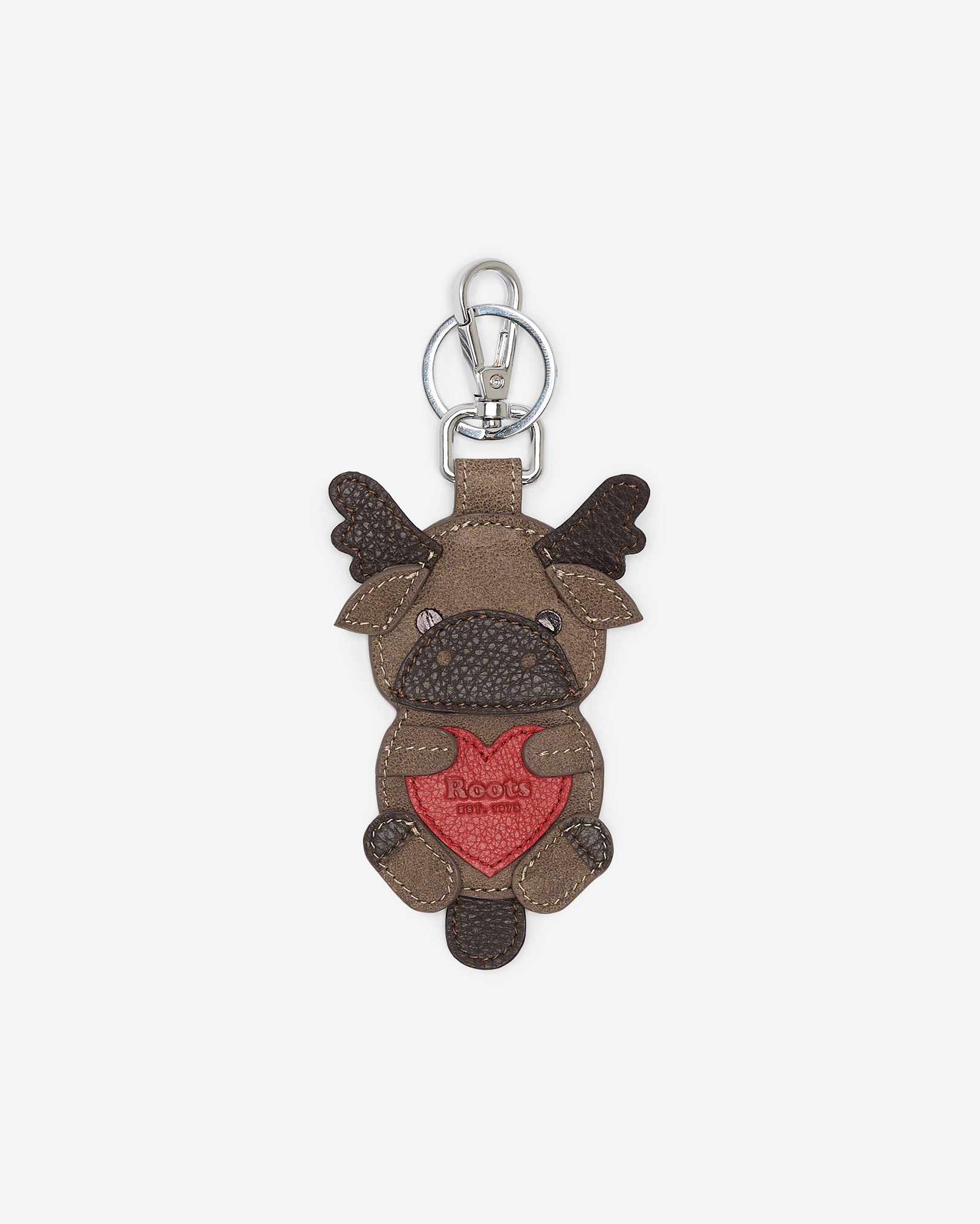 Roots Moose Charm Keychain in Assorted Colours