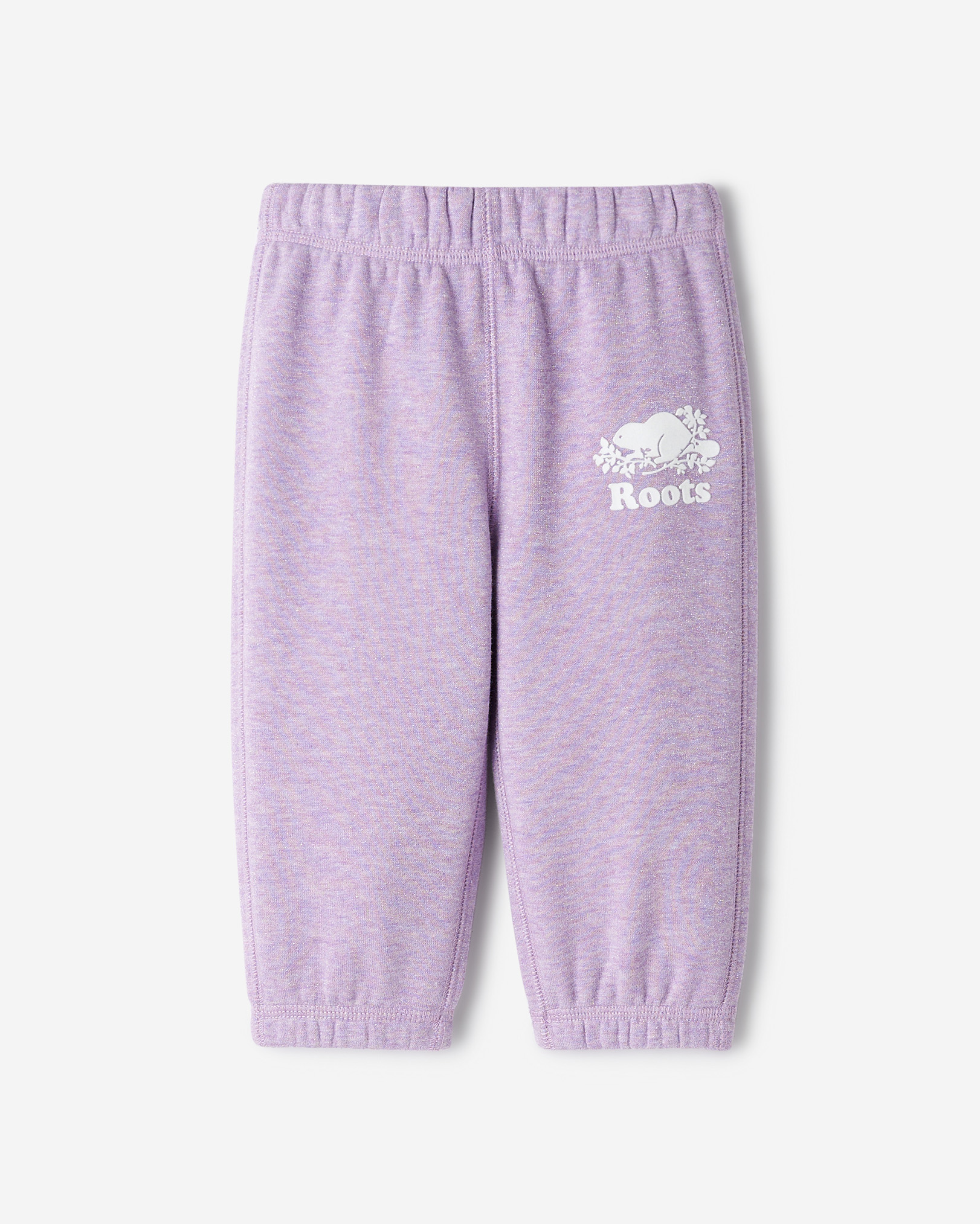Roots Baby Original Sparkle Sweatpant in Violet Tulip Mix Purple