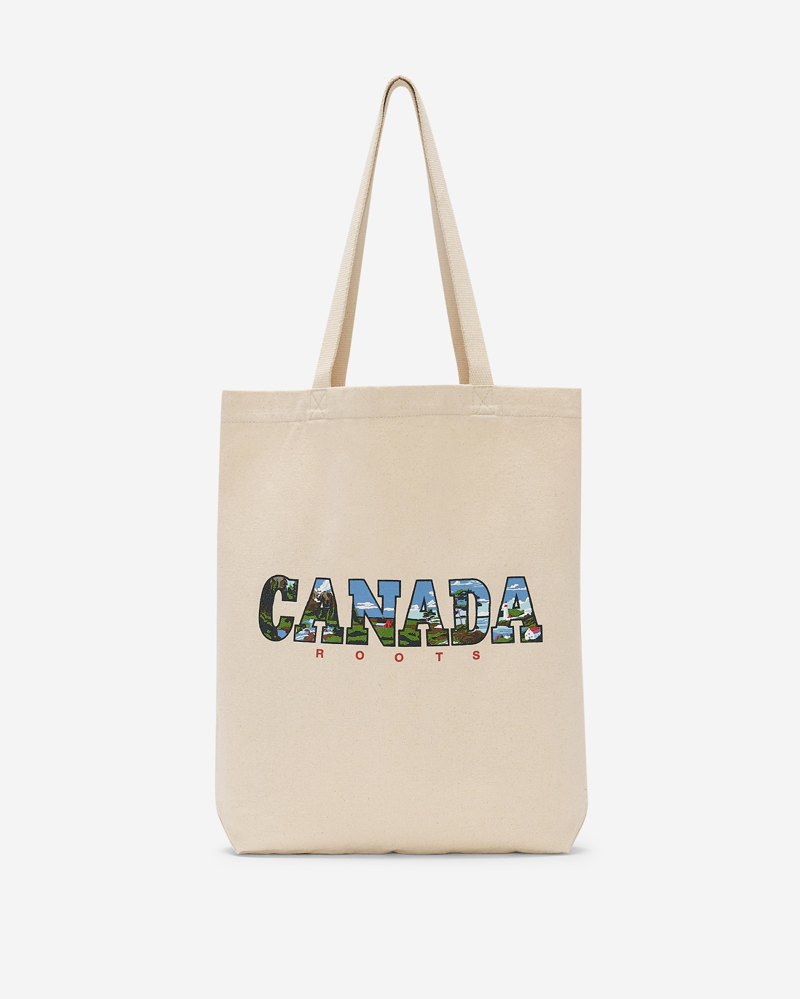 Roots Greetings From Canada Tote in Assorted Colours